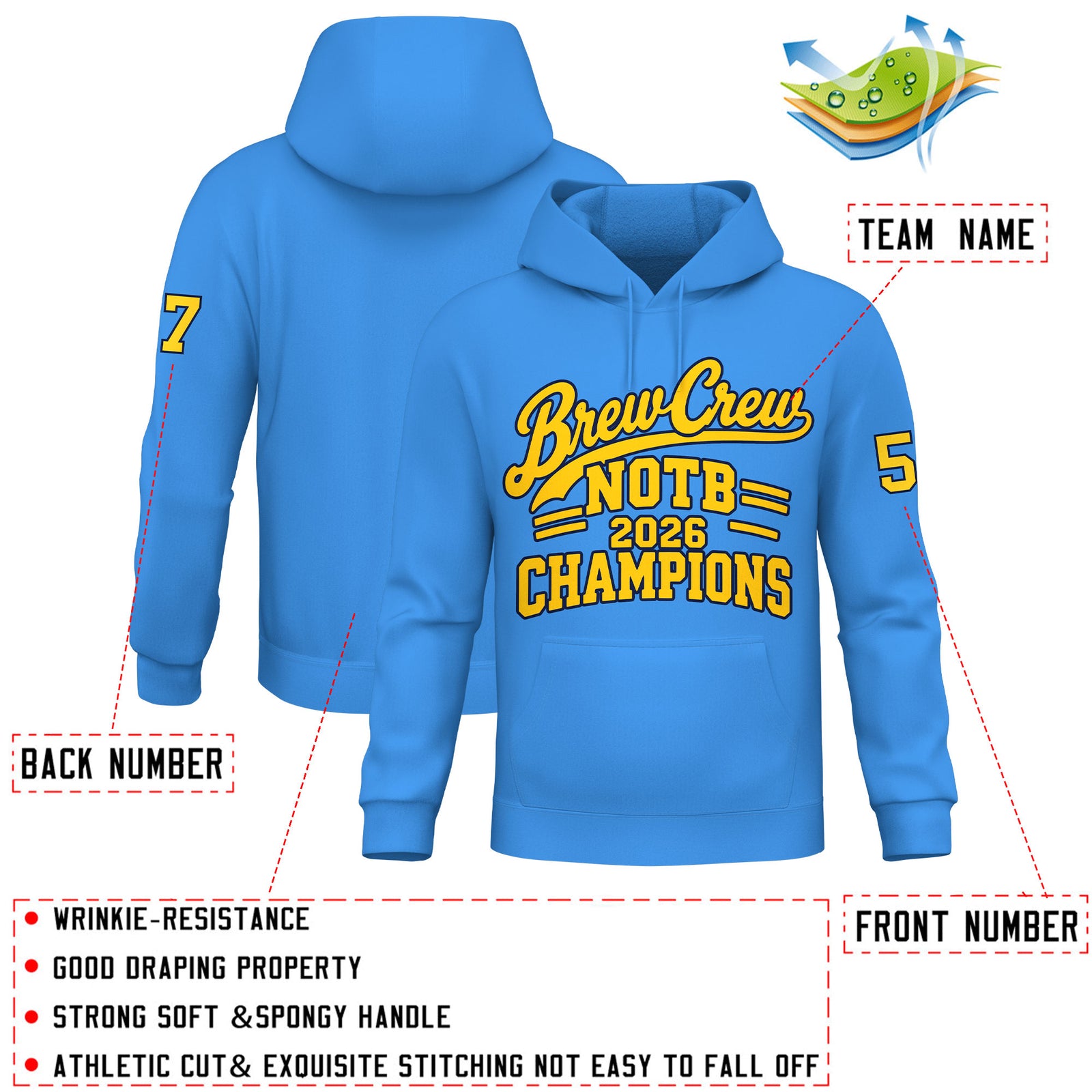 VVHL NOTB Champs Blue Hoodie