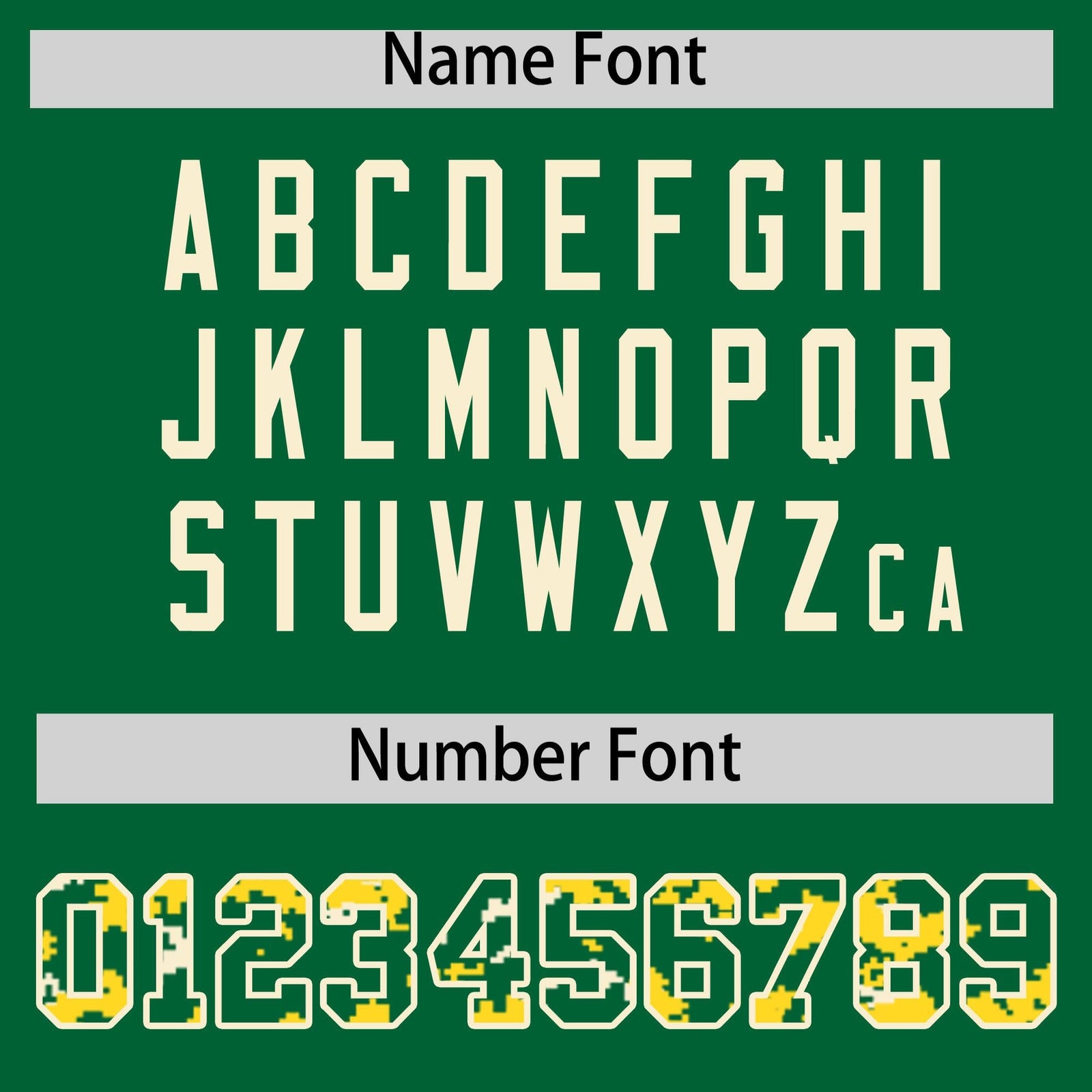 Custom Kelly Green Gold-Cream Raglan Sleeves Varsity Full-Snap Letterman Camo Hoodie Jacket