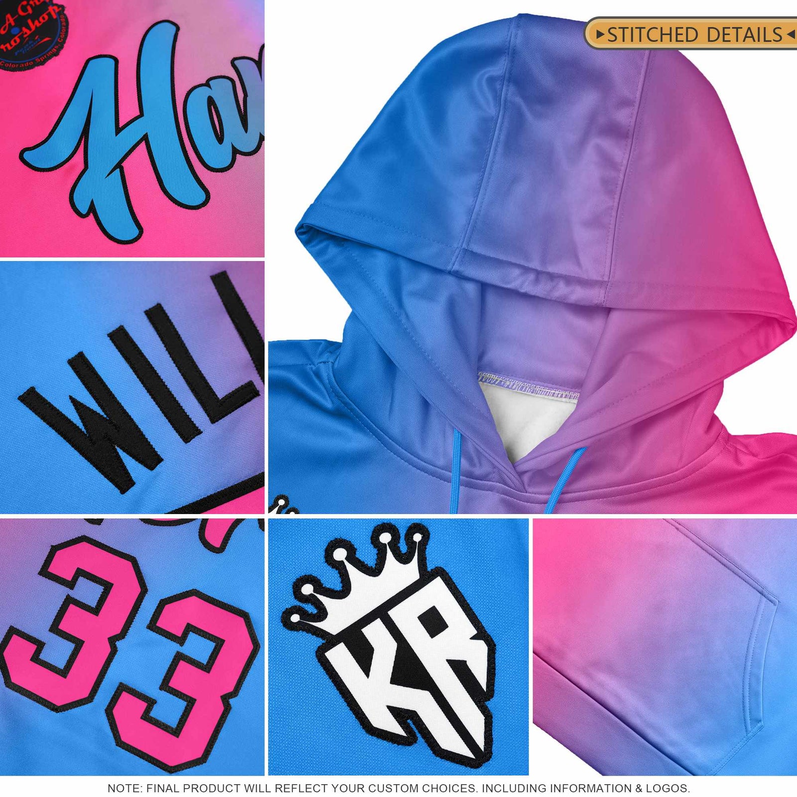 Custom Navy Graffiti Pattern Fashion Hoodie Athletic Pullover Sweatshirt