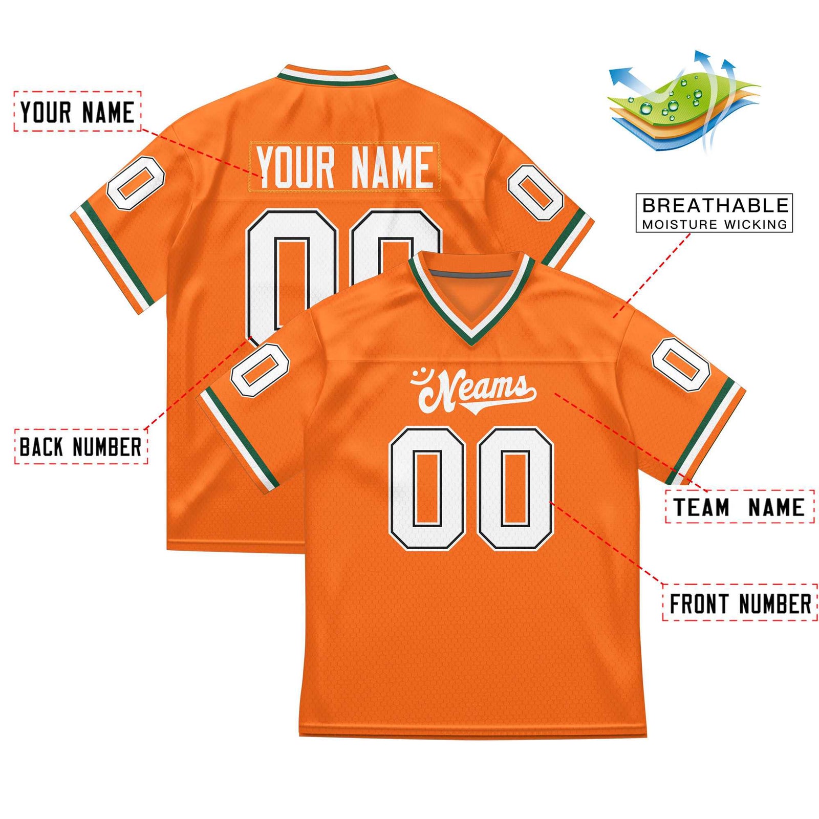 Custom Team Sports Stitched Football Jersey Personalized Practice Uniforms for Adults/Youth