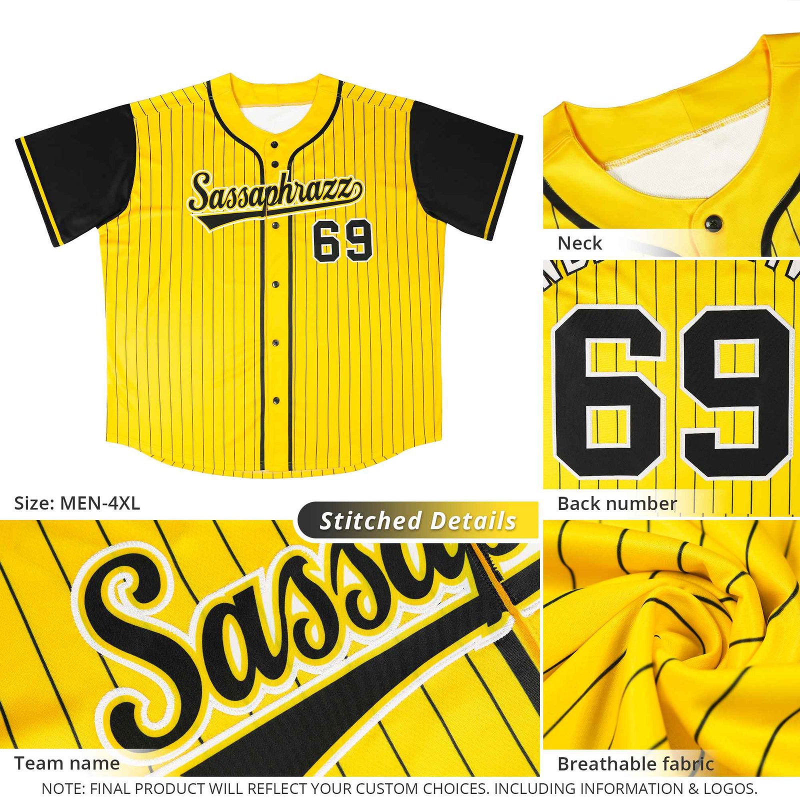 Custom Royal White Stripe Fashion Raglan Sleeves Authentic Baseball Jersey