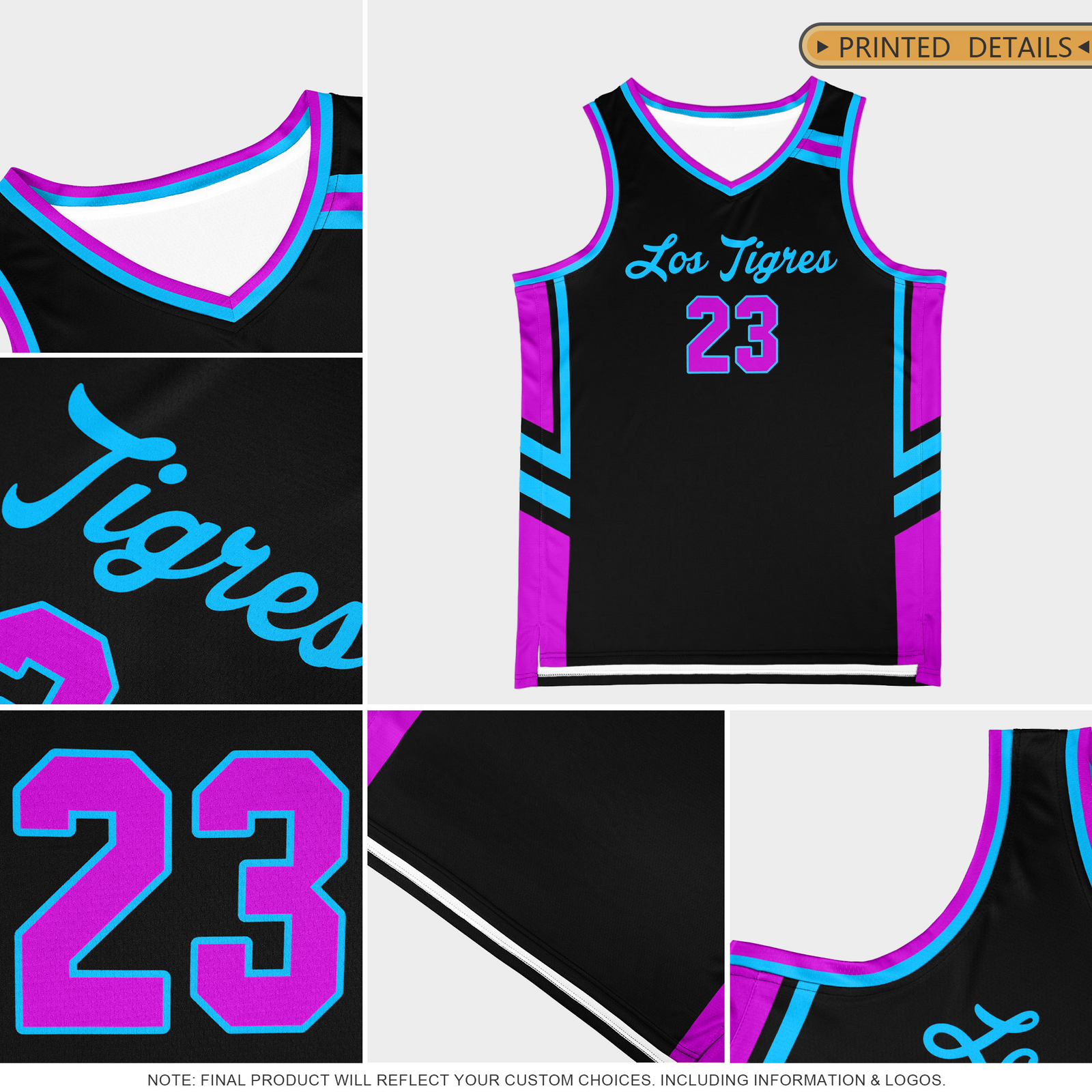 Custom Black Powder Blue Classic Sets Mesh Basketball Jersey