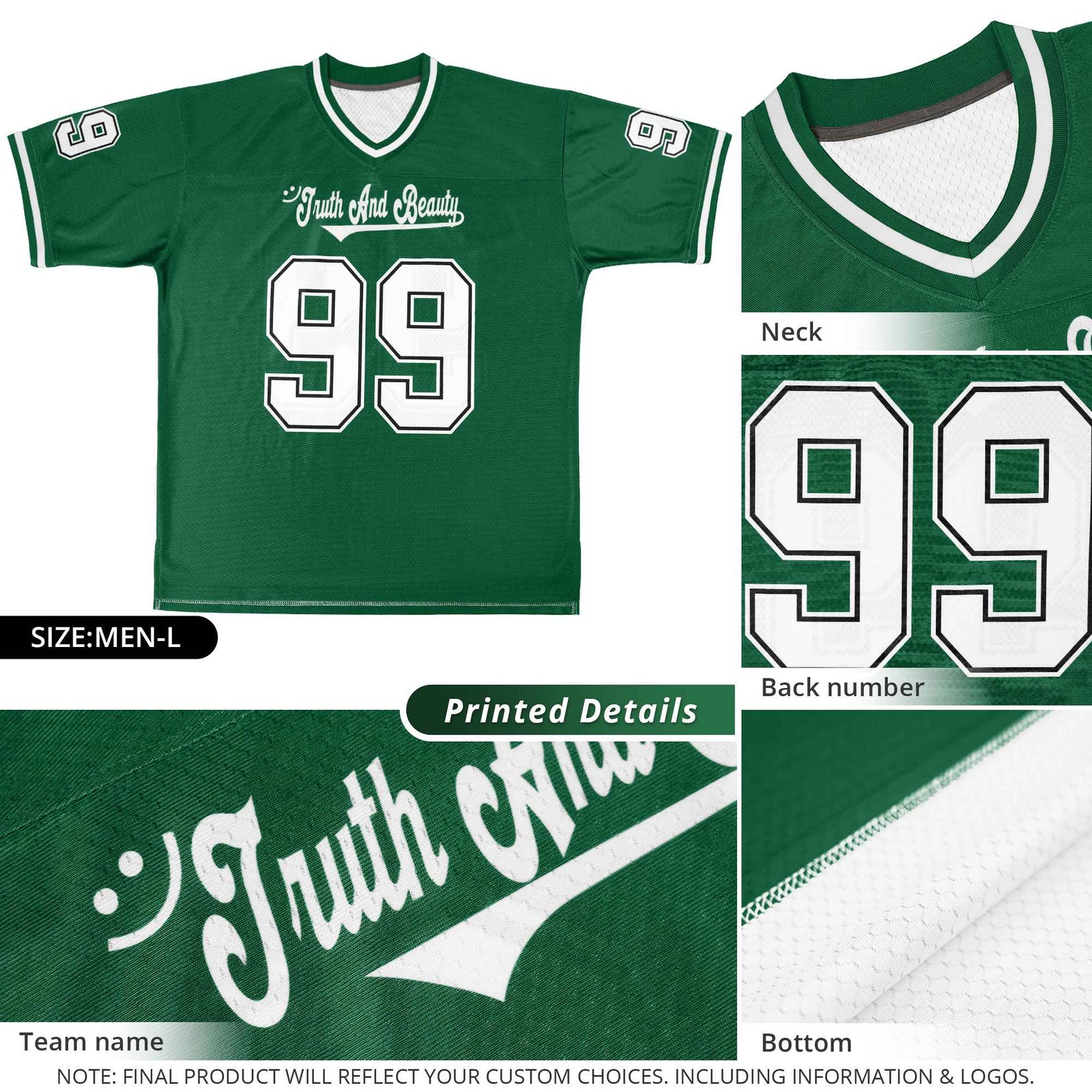 Custom Team Sports Stitched Football Jersey Personalized Practice Uniforms for Adults/Youth