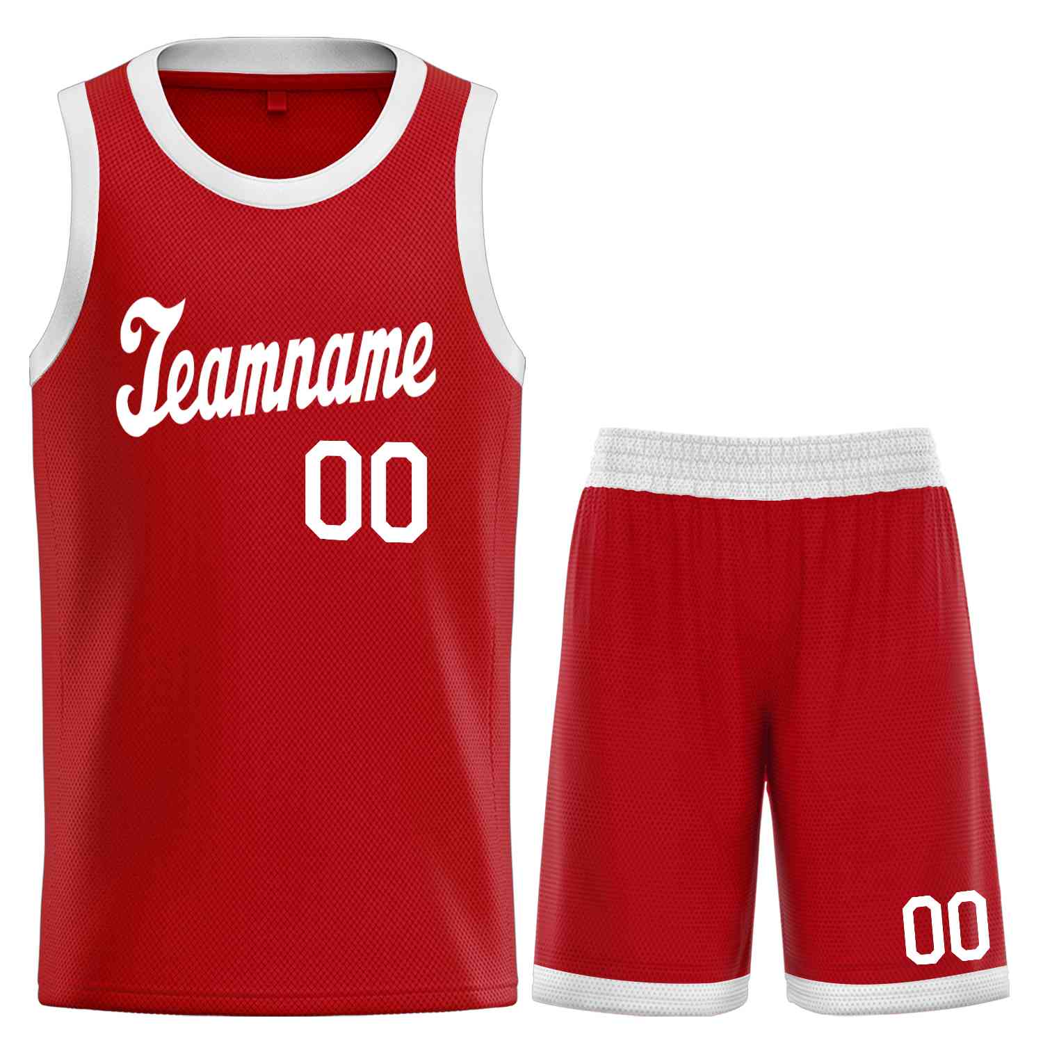 Custom Red White Classic Sets Sports Uniform Basketball Jersey