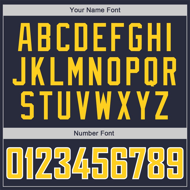 Custom Navy Yellow Classic Sets Basketball Jersey