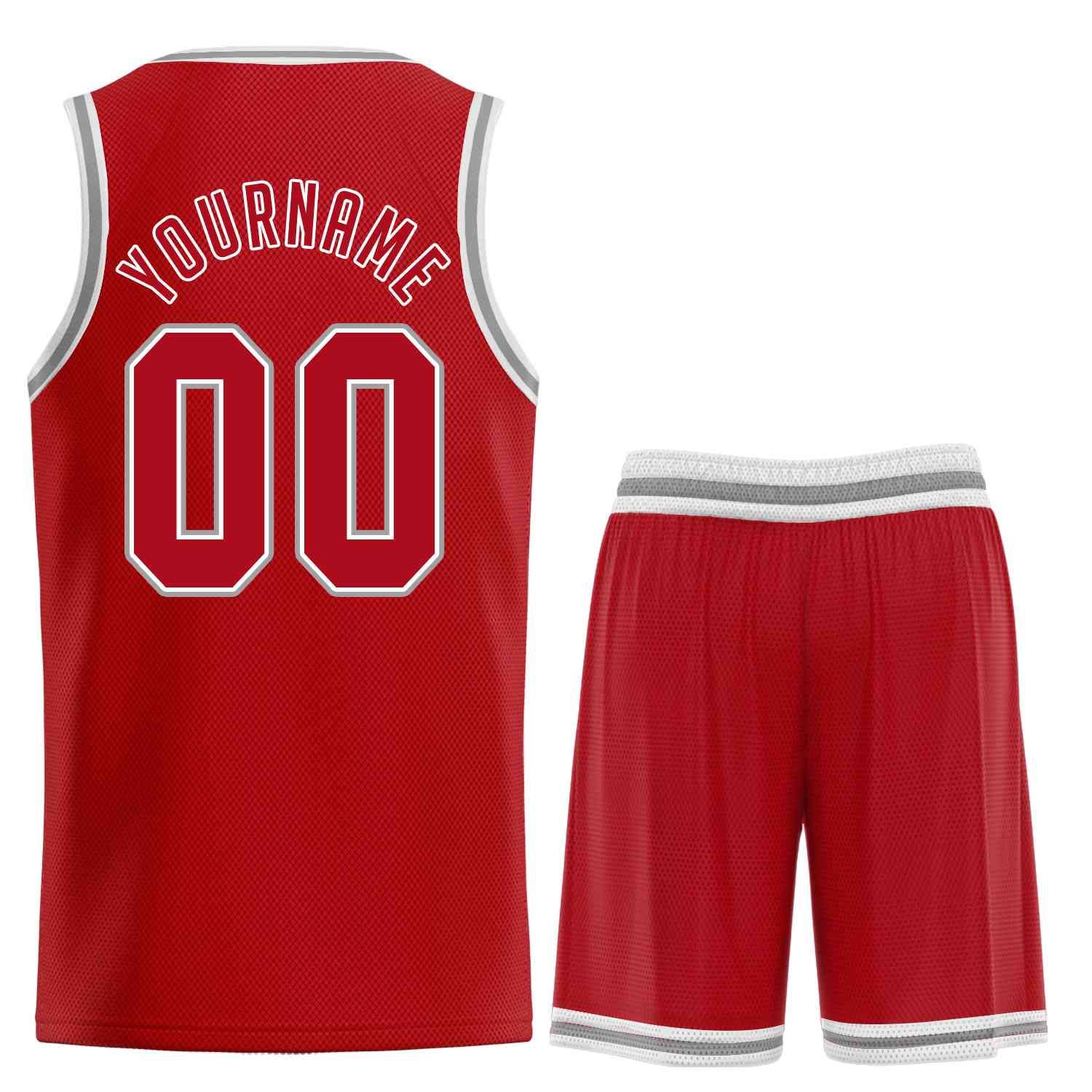 Custom Red White Classic Sets Sports Uniform Basketball Jersey