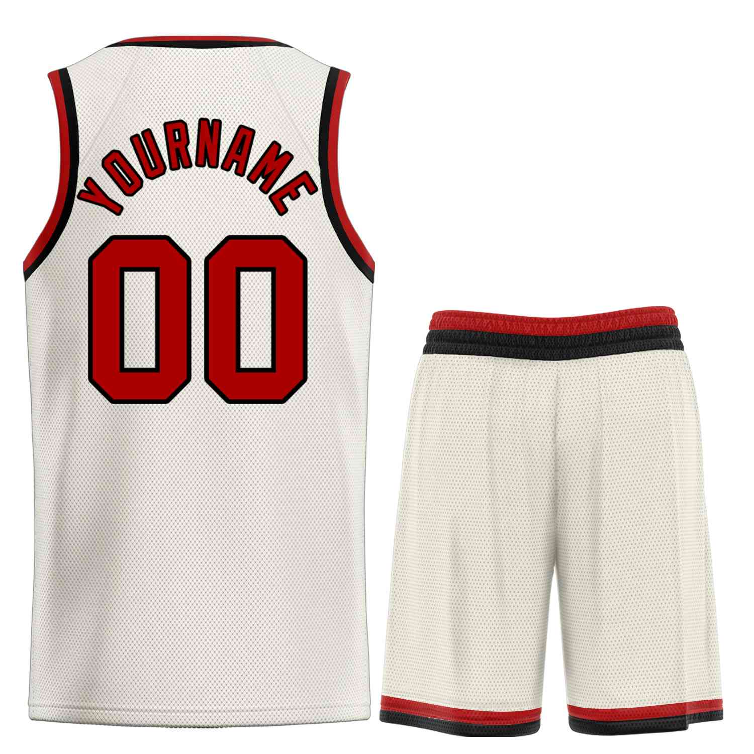 Custom Cream Maroon-Black Classic Sets Bull Basketball Jersey