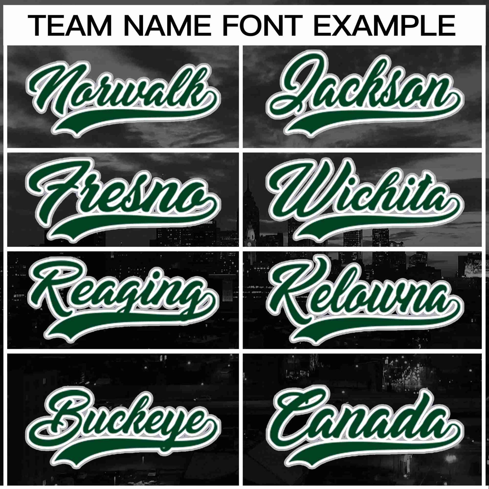 Custom Black Green-White Philadelphia City Skyline Baseball Jersey