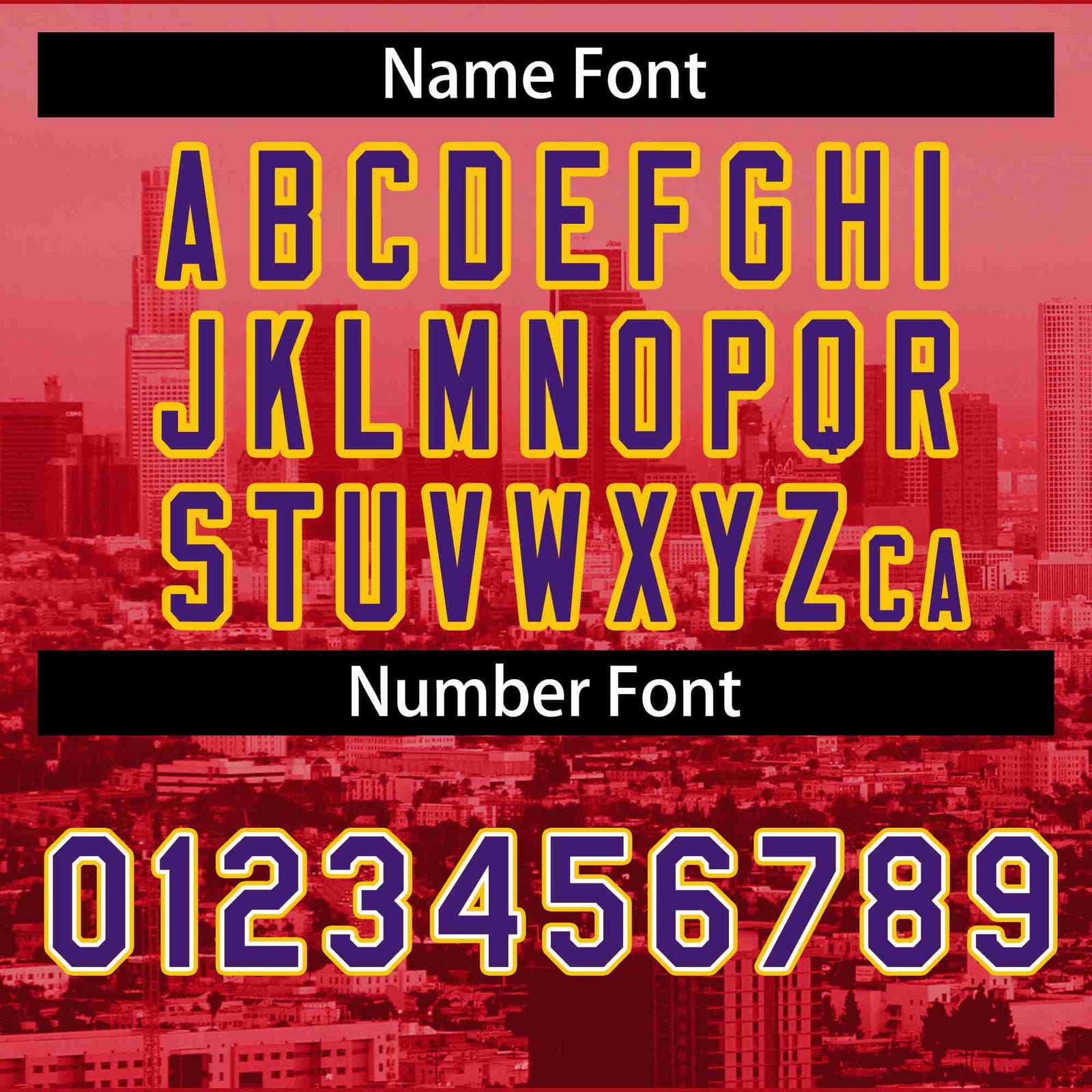 Custom Red Purple-White Los Angeles City Skyline Baseball Jersey