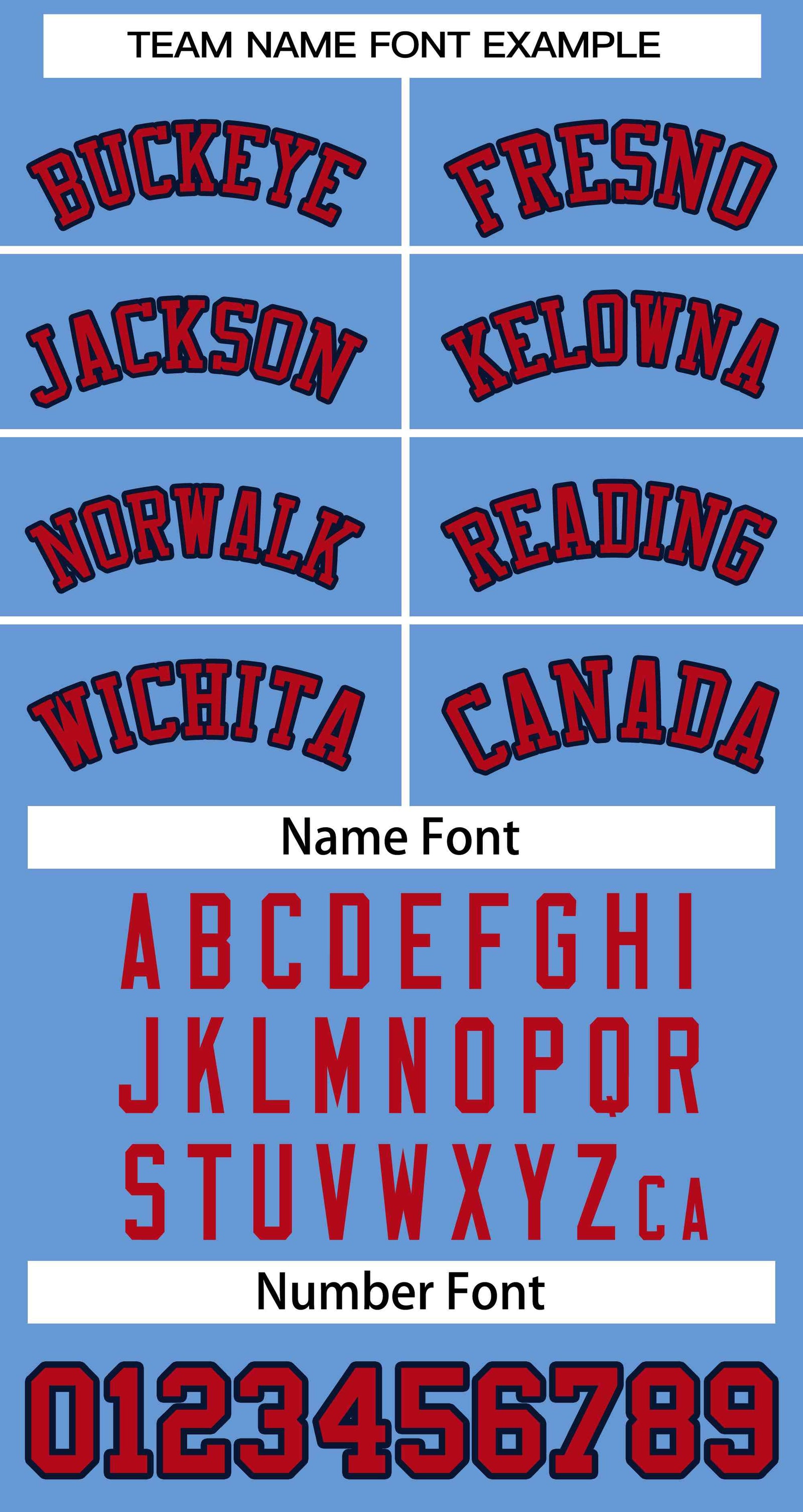 Custom Light Blue Red-Navy Classic Style Authentic Two-Button Softball Jersey