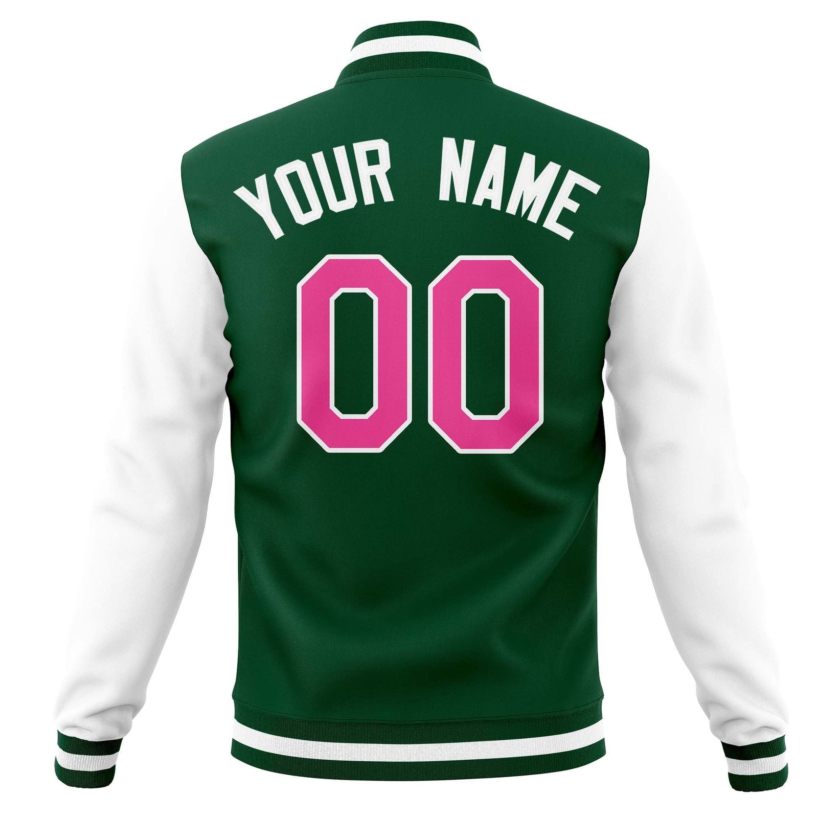 Custom Varsity Letterman Jackets Personalized Baseball Coats Full-Snap with Raglan Sleeves