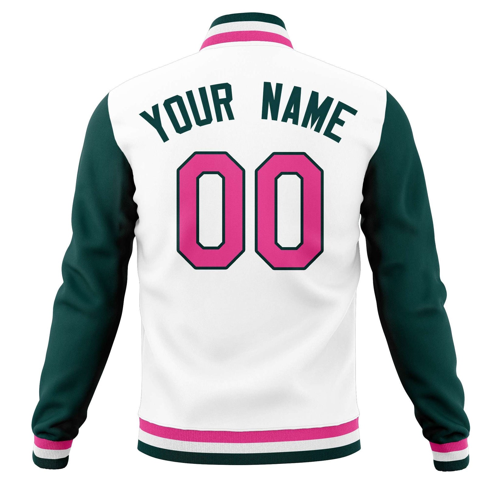 Custom Personalized Letterman Varsity Baseball Jacket Stitched Name Number