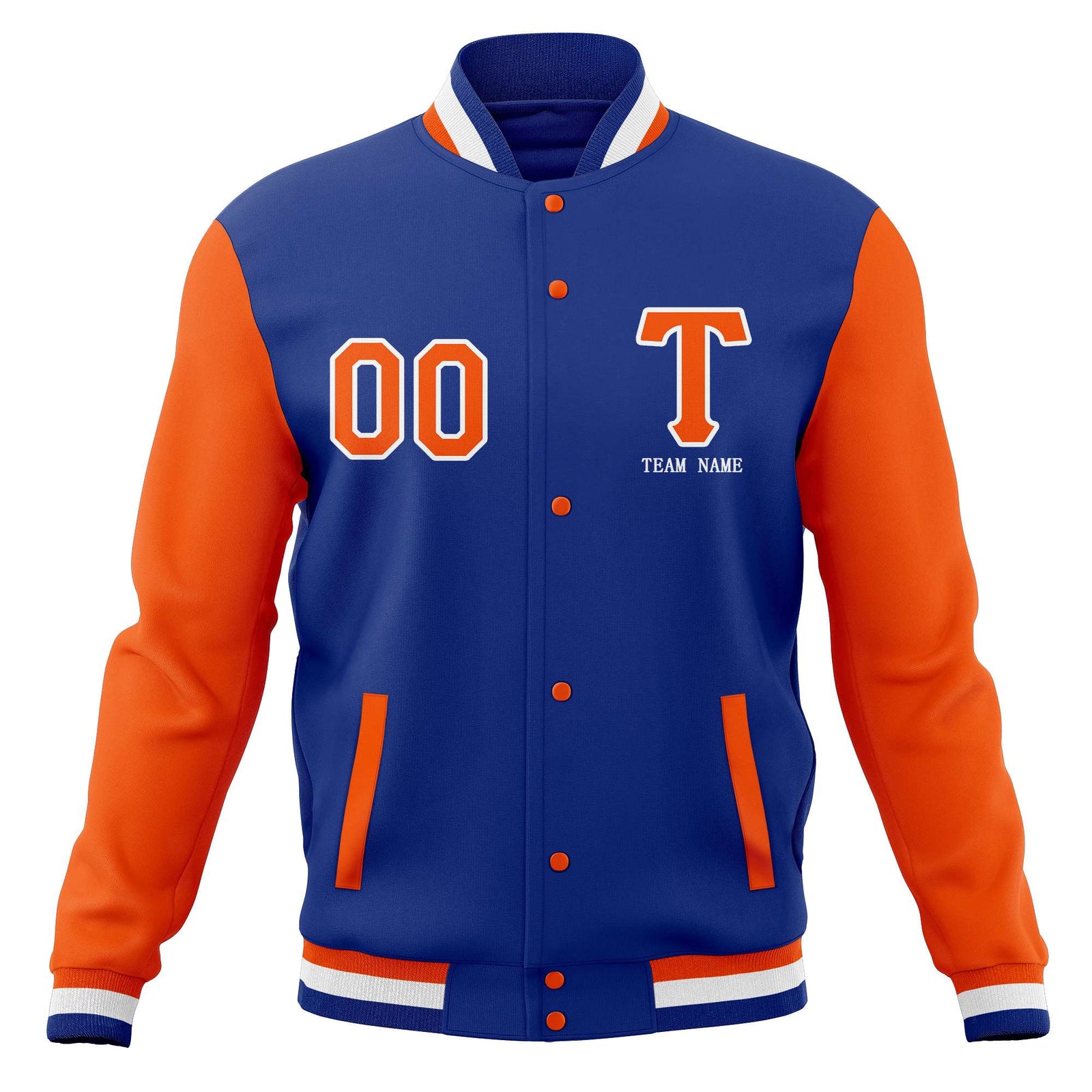 Custom Personalized Letterman Varsity Baseball Jacket Stitched Name Number