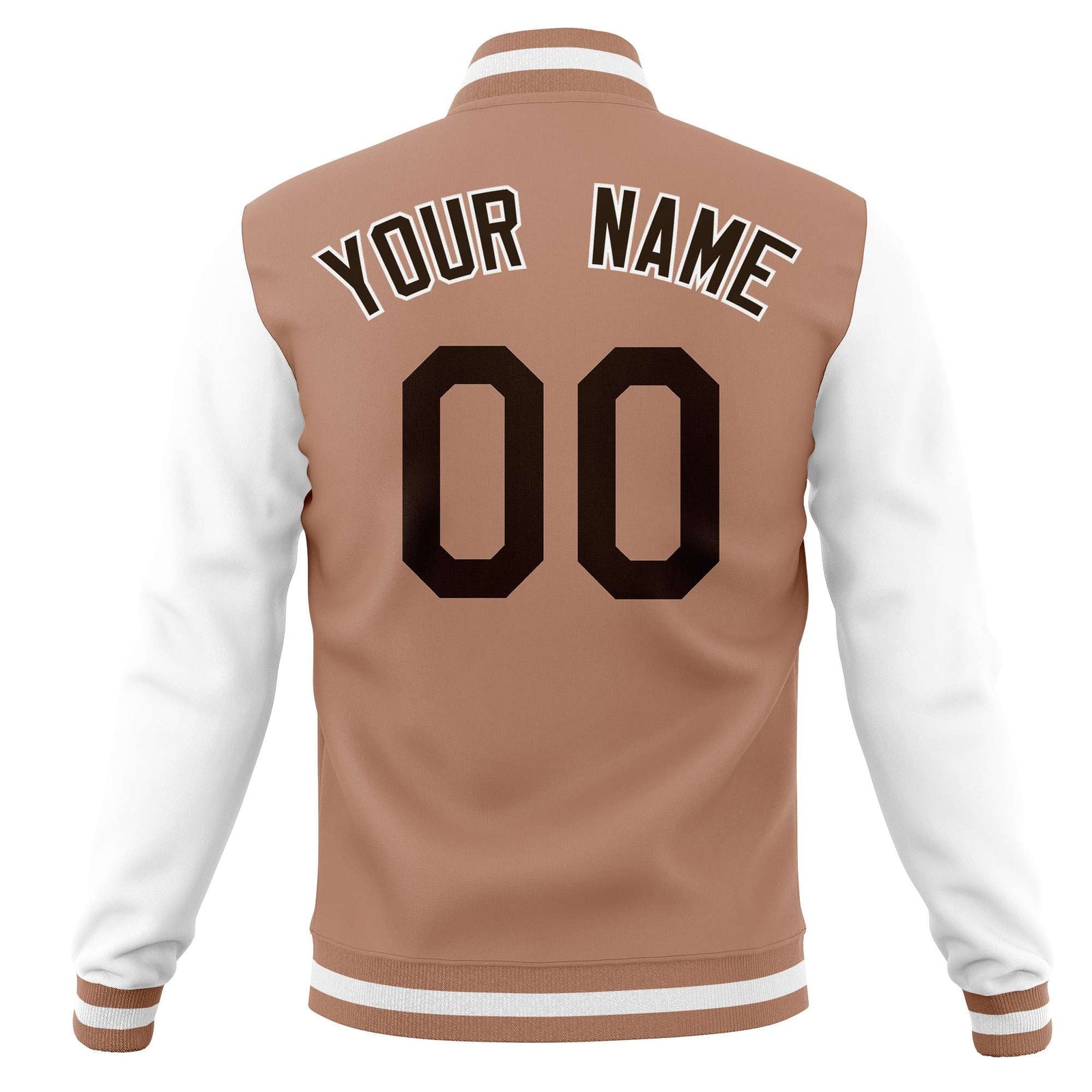 Custom Personalized Letterman Varsity Baseball Jacket Stitched Name Number