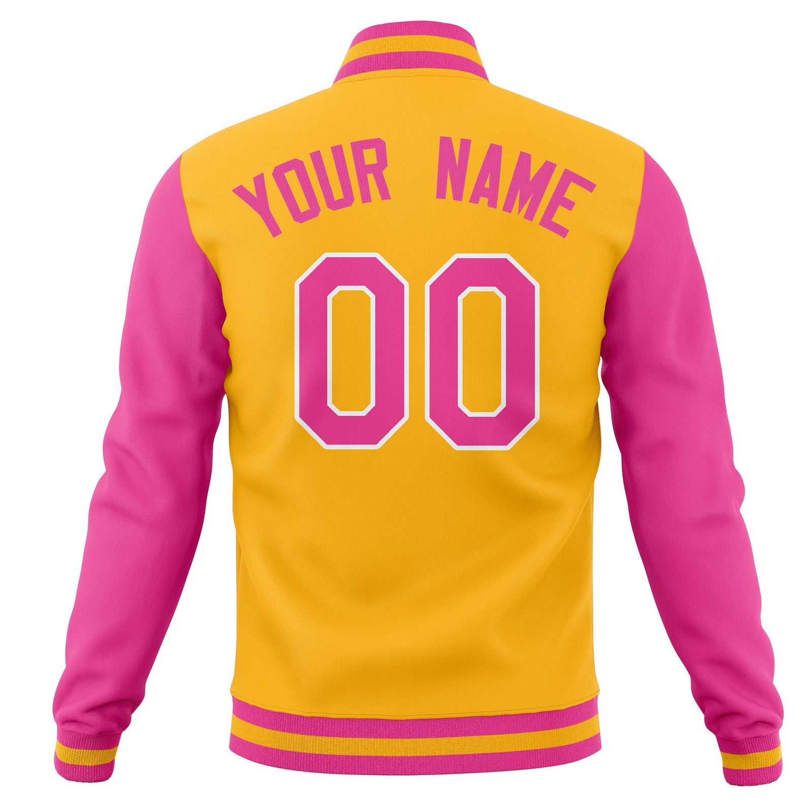 Custom Personalized Letterman Varsity Baseball Jacket Stitched Name Number