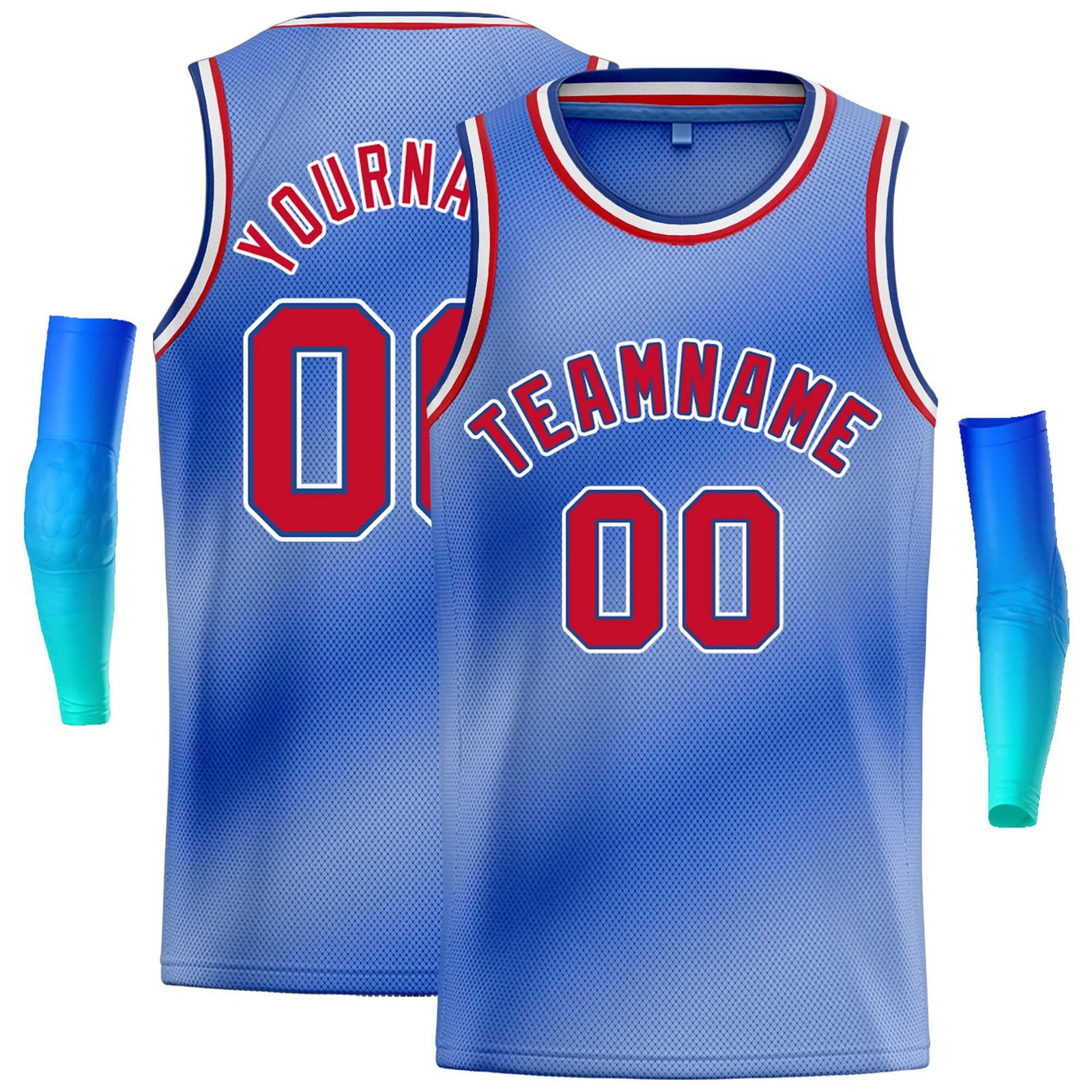fashion gradient basketball jersey