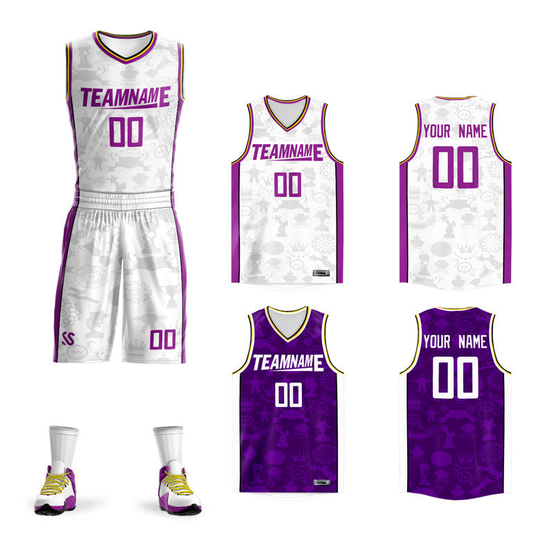 White And Purple Jersey