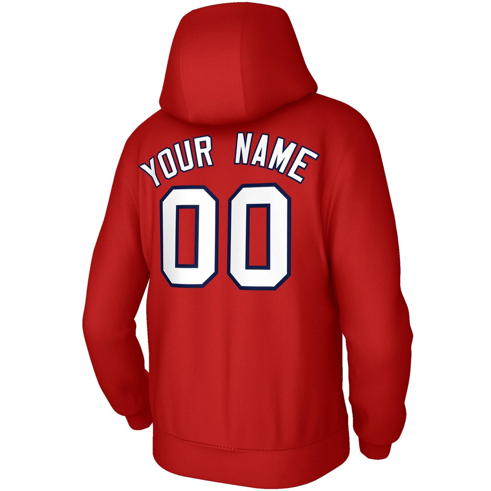 Custom Red White-Navy Classic Style Sweatshirt Fashion Hoodie Uniform