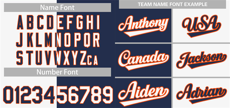 Custom White Navy-Orange Split Fashion Authentic Baseball Jersey