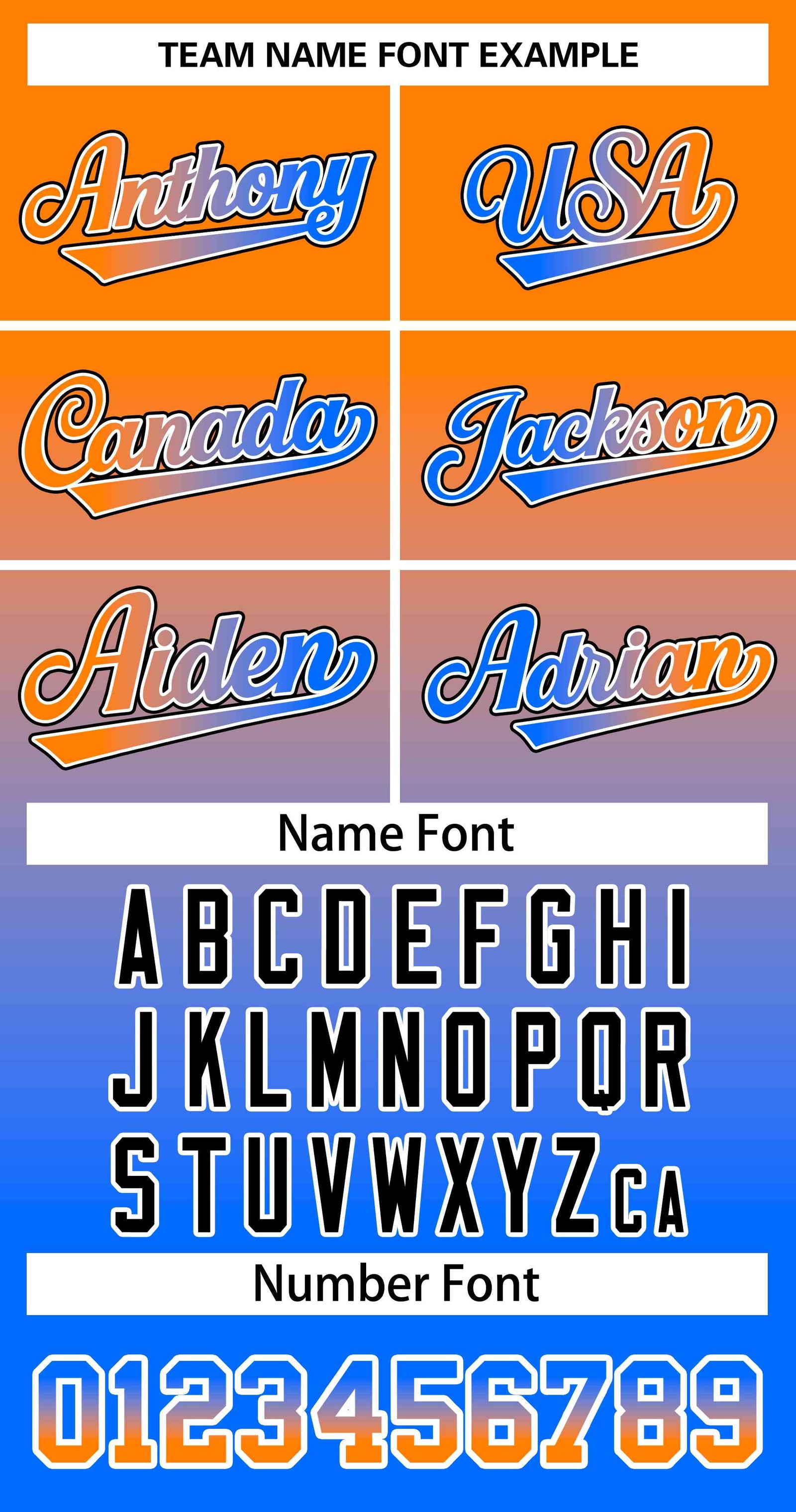 Custom Orange Powder Blue Orange-White Gradient Fashion Authentic Two-Button Softball Jersey