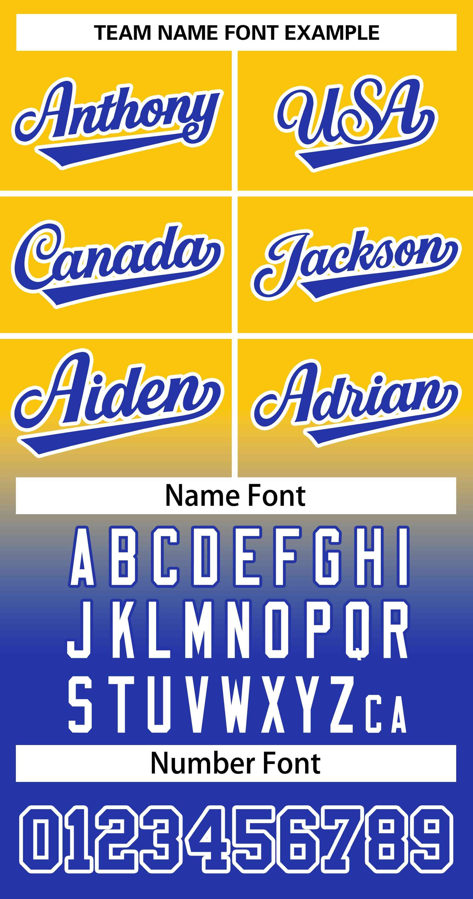 Custom Gold Royal Royal-White Gradient Fashion Authentic Two-Button Softball Jersey