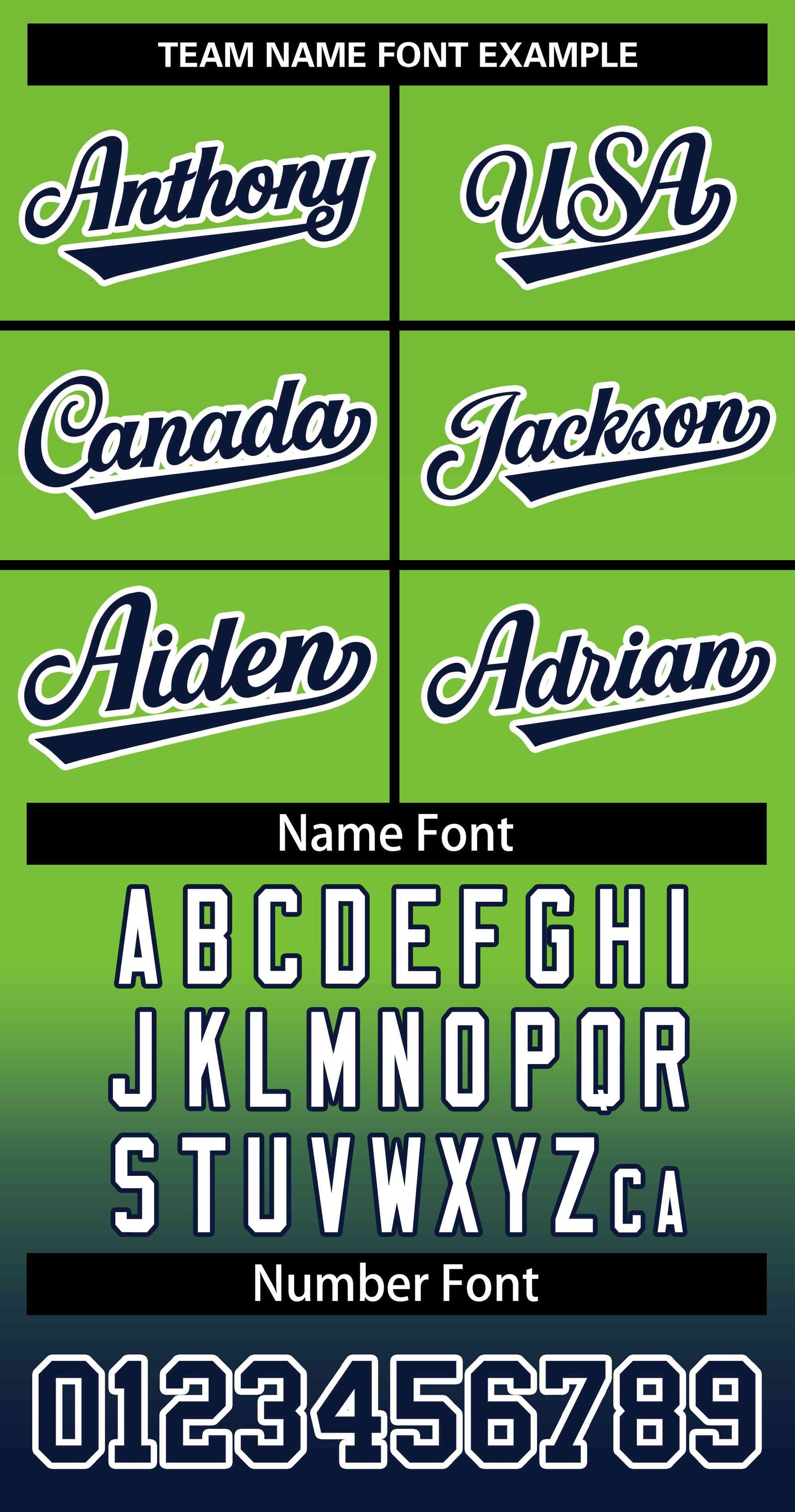 Custom Neon Green Navy Navy-White Gradient Fashion Authentic Two-Button Softball Jersey