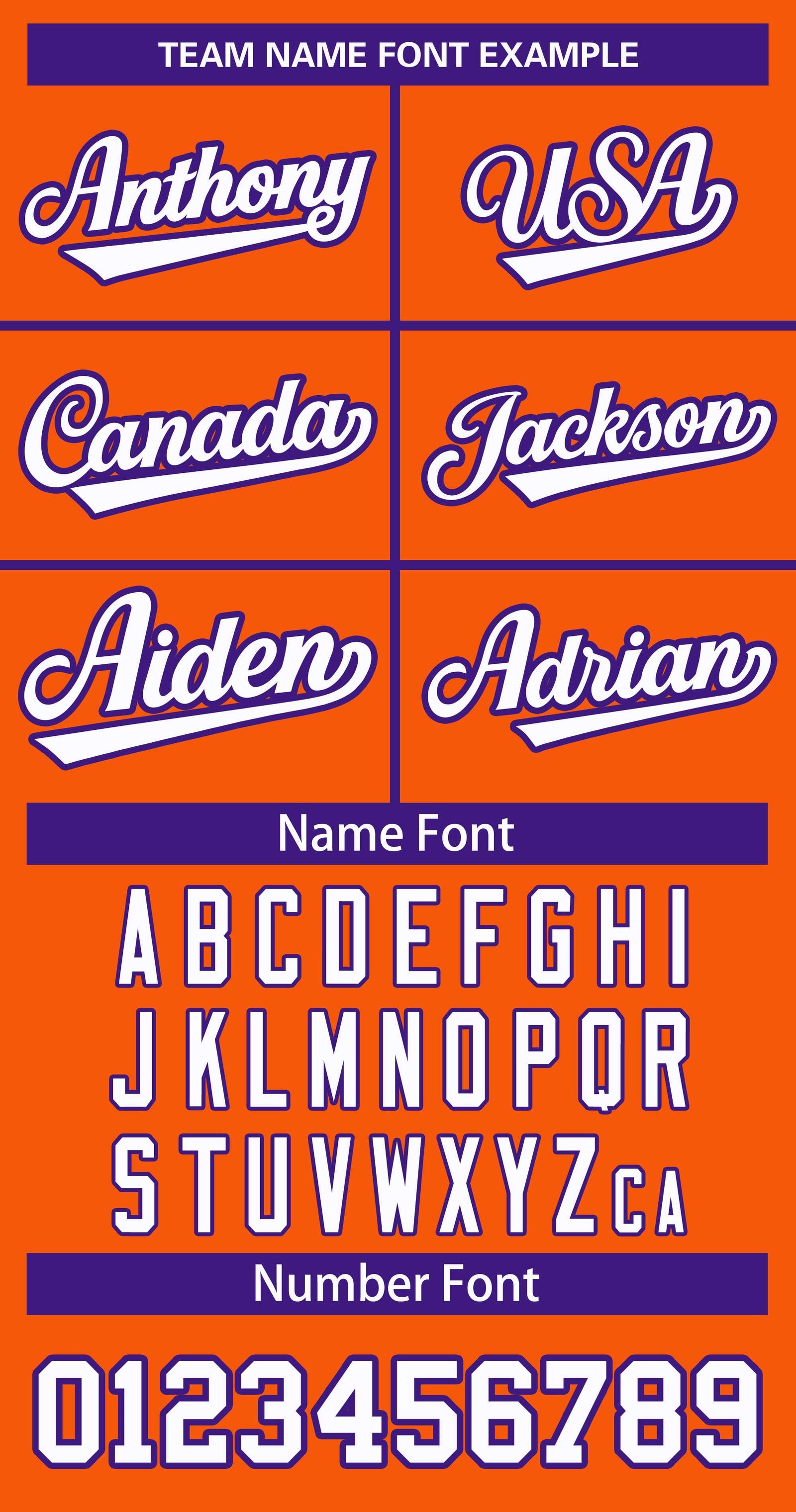 Custom Orange White-Purple Classic Style Hockey Jersey