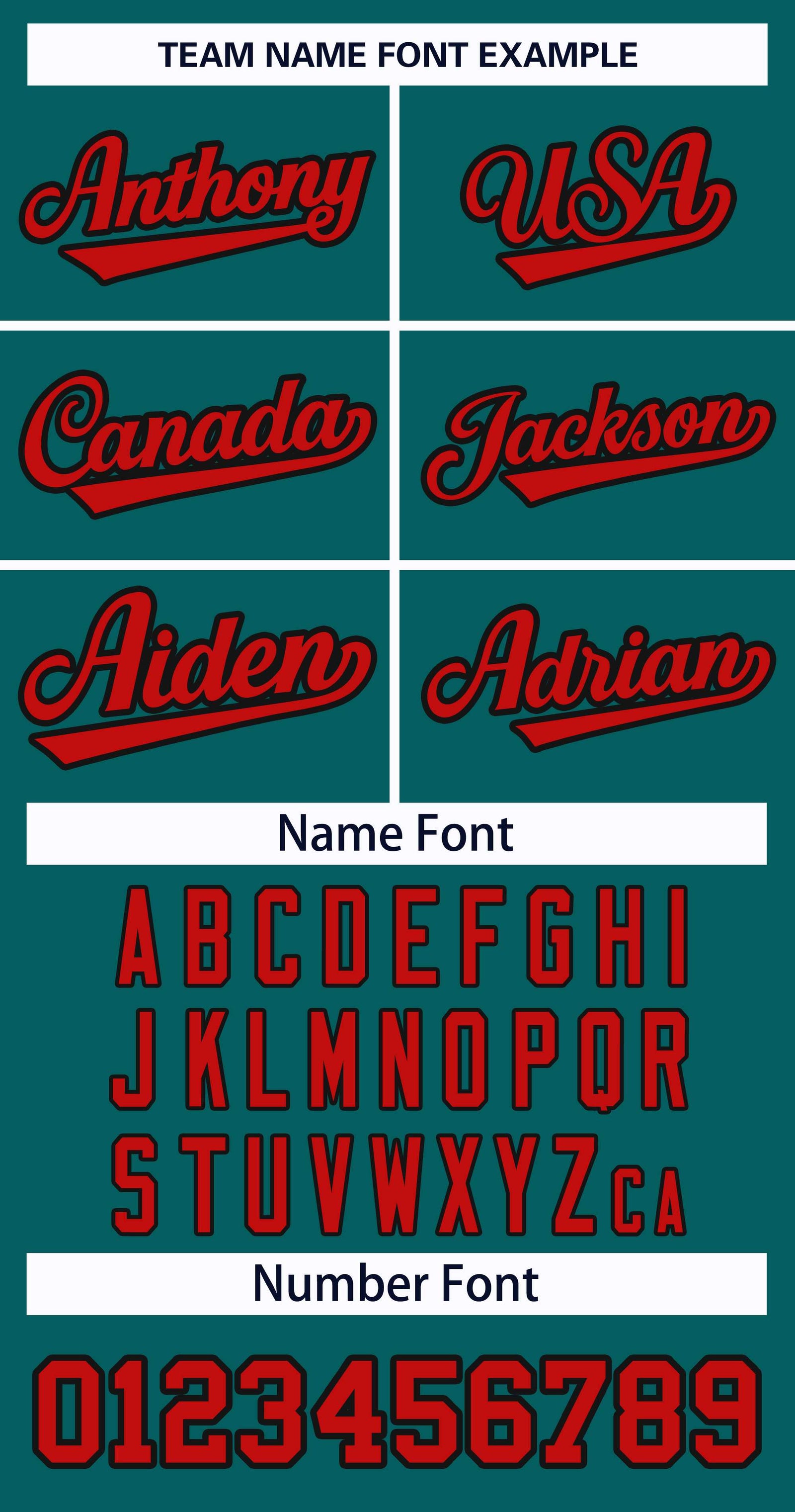 Custom Teal Red-Black Classic Style Hockey Jersey