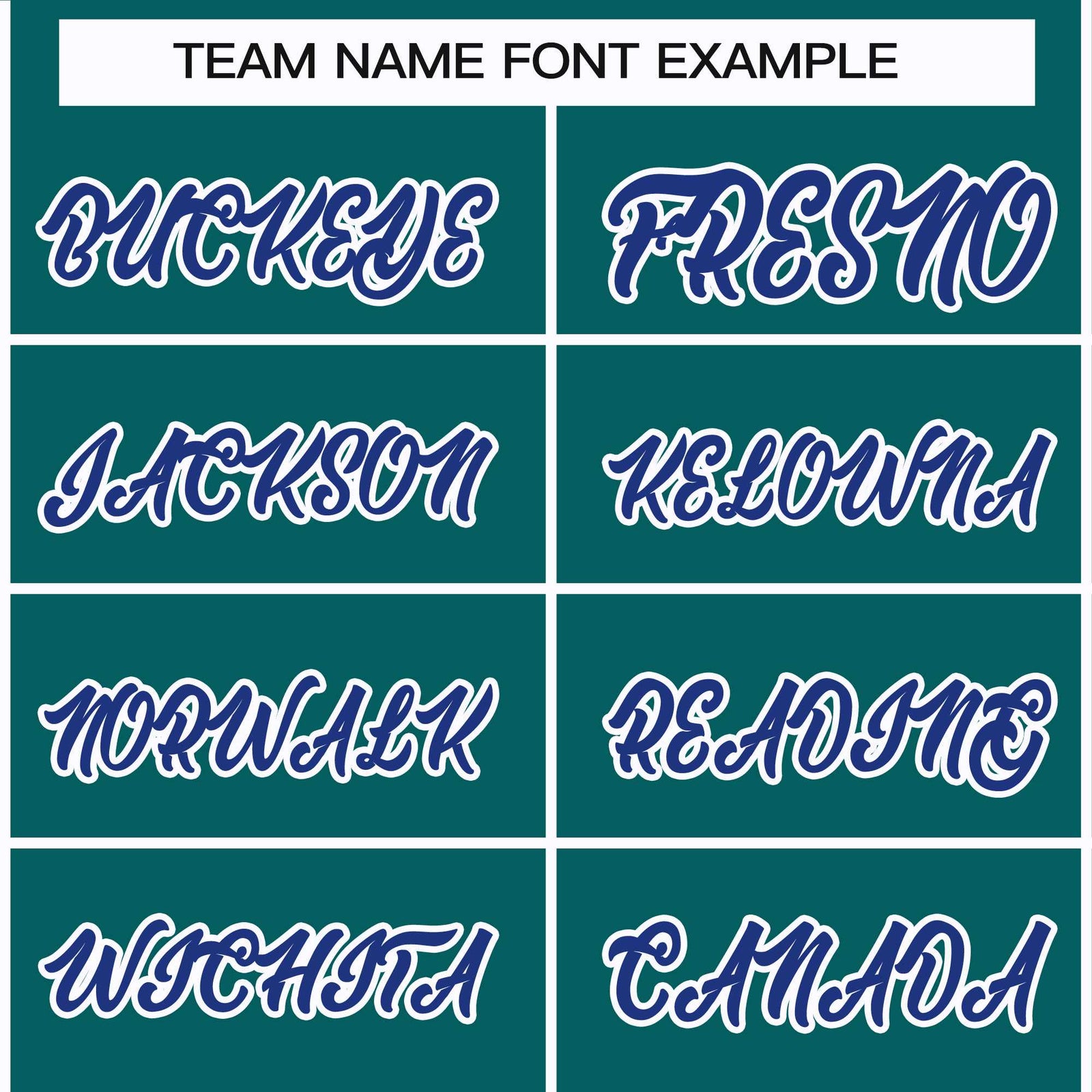 Custom Teal Royal-White Classic Style Hockey Jersey