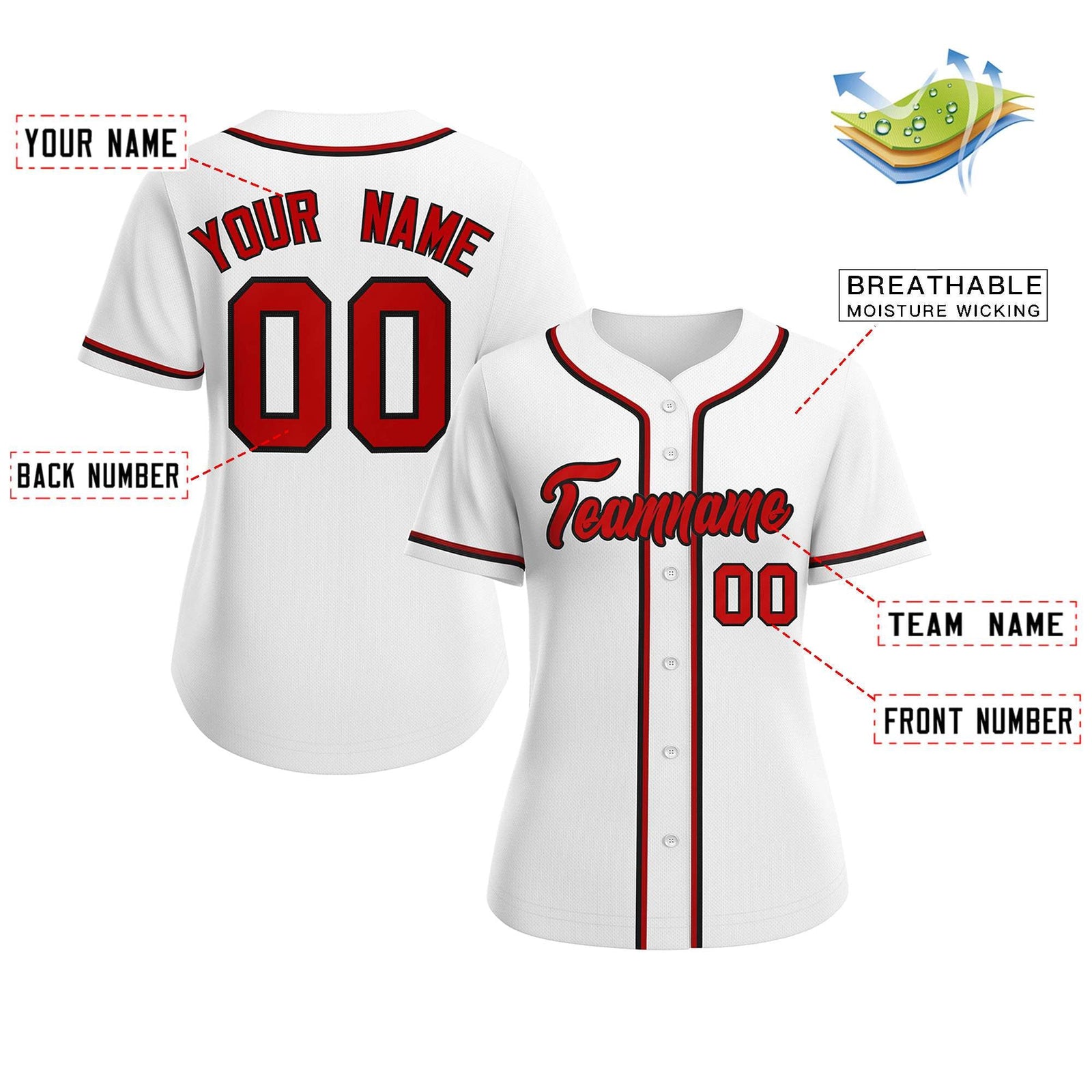 Plain White Baseball Jersey