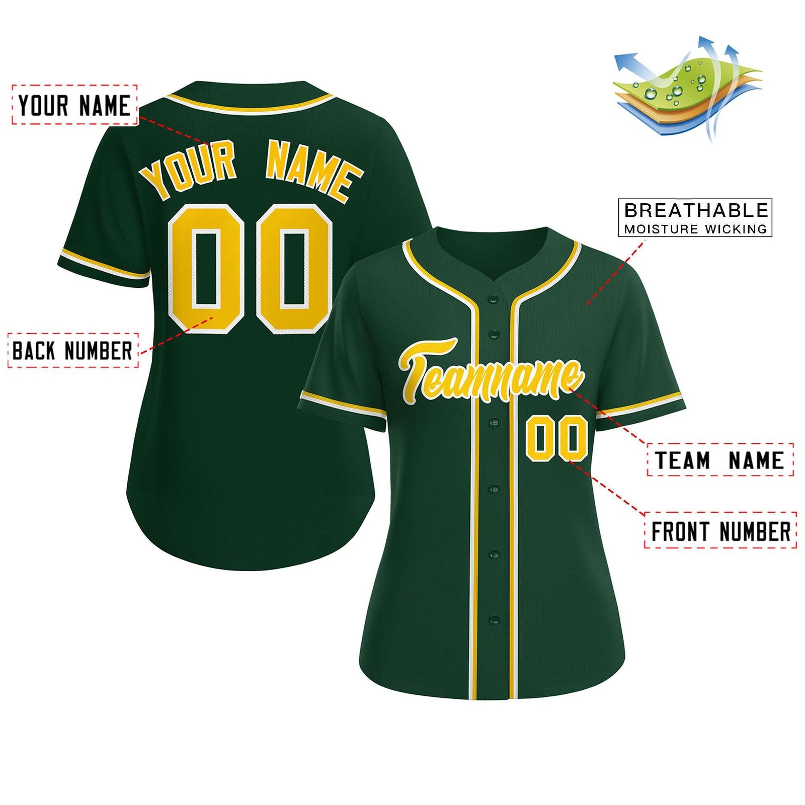 Green Baseball Jersey