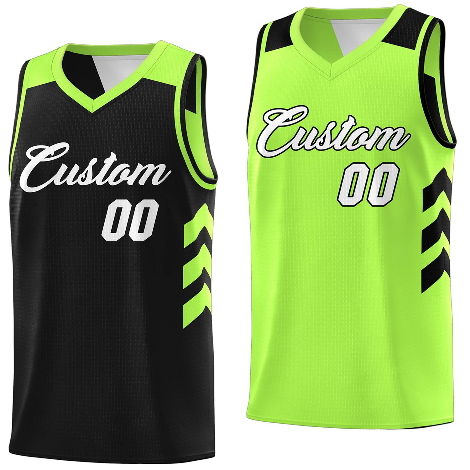 black and green reversible basketball jerseys for sale