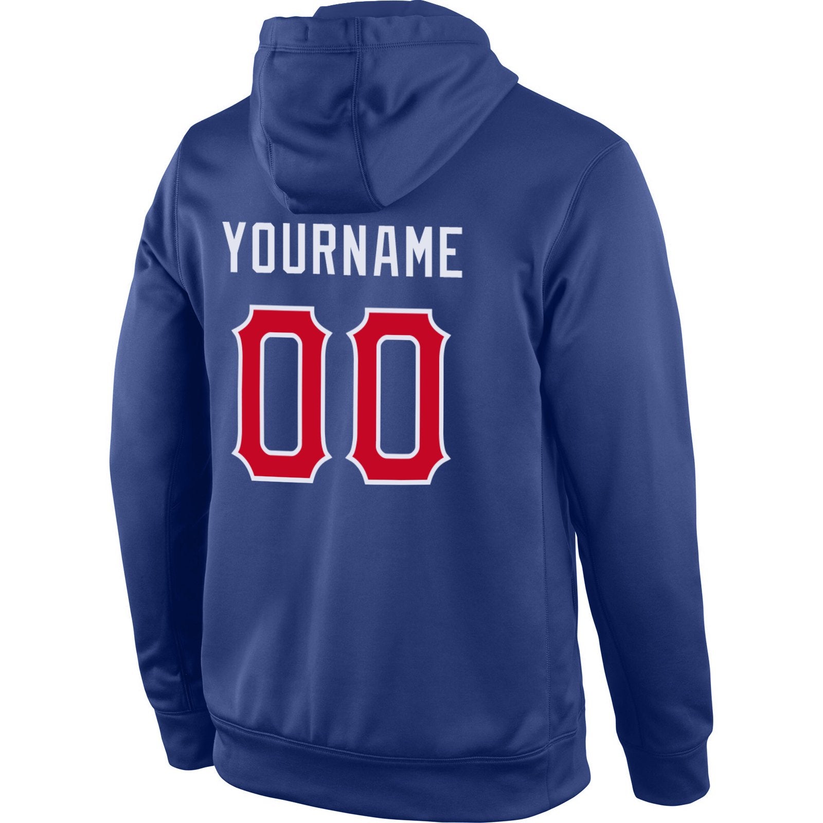 Custom Royal Red White Classic Style Uniform Pullover Fashion Hoodie