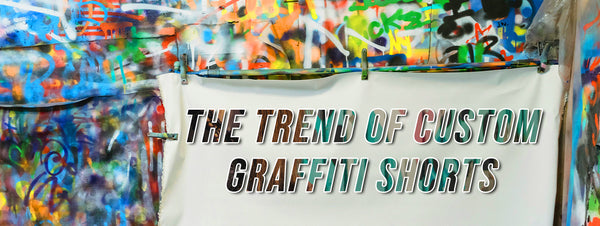 Graffiti Hiphop Print Men's Shorts