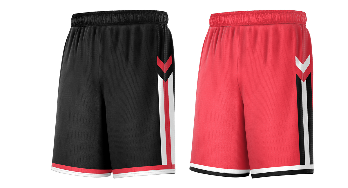 Fans-Made | Custom Black Red Design Sportswear Basketball Shorts – Available for Reorder