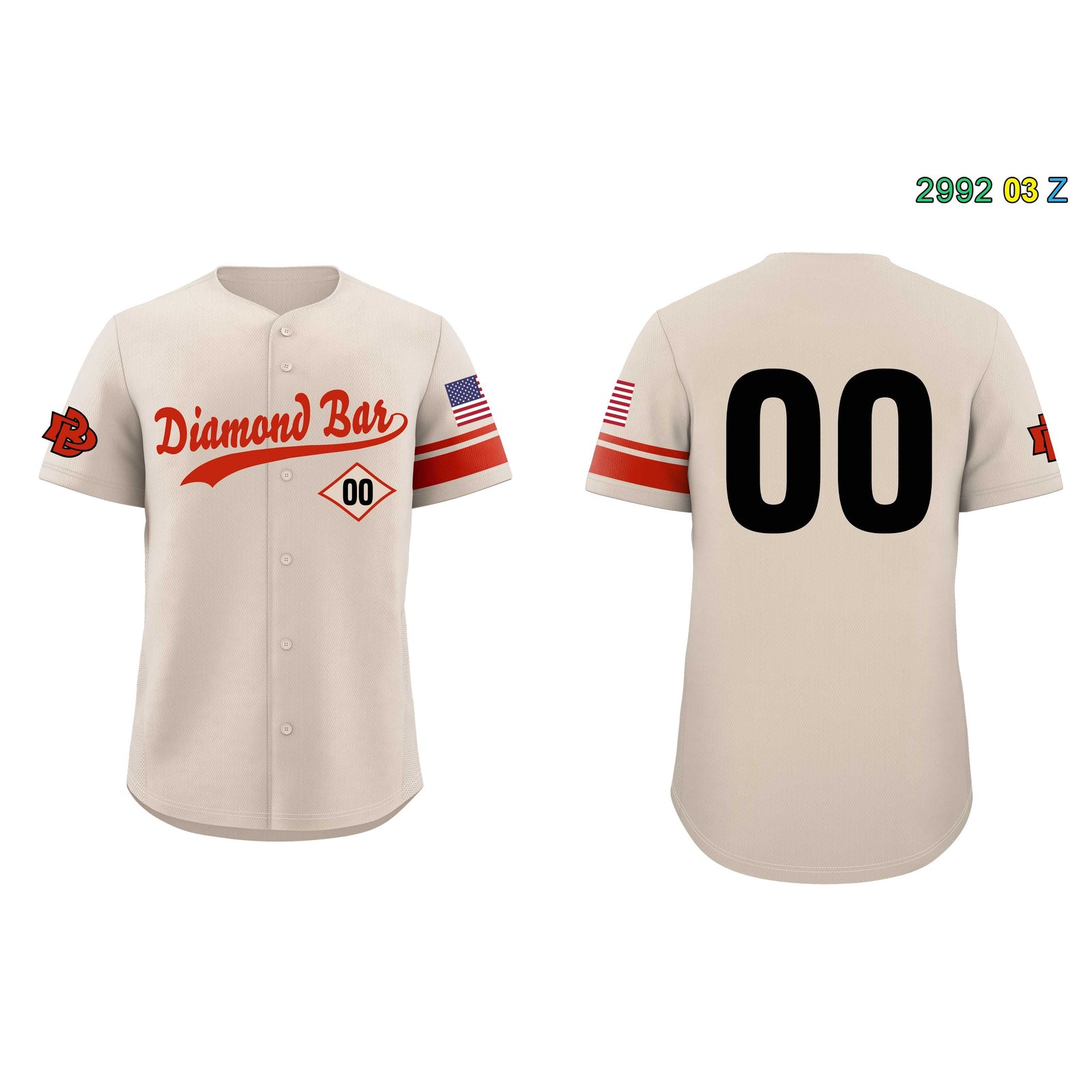 Diamond Bar Team Baseball Jersey