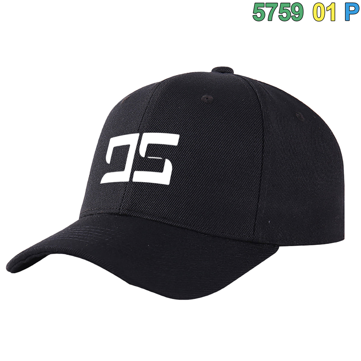 Fans-Made | Custom Black White 3D Puff Embroidery Flat Embroidery Curved Eaves Sport Design Baseball Cap - Available for Reorder