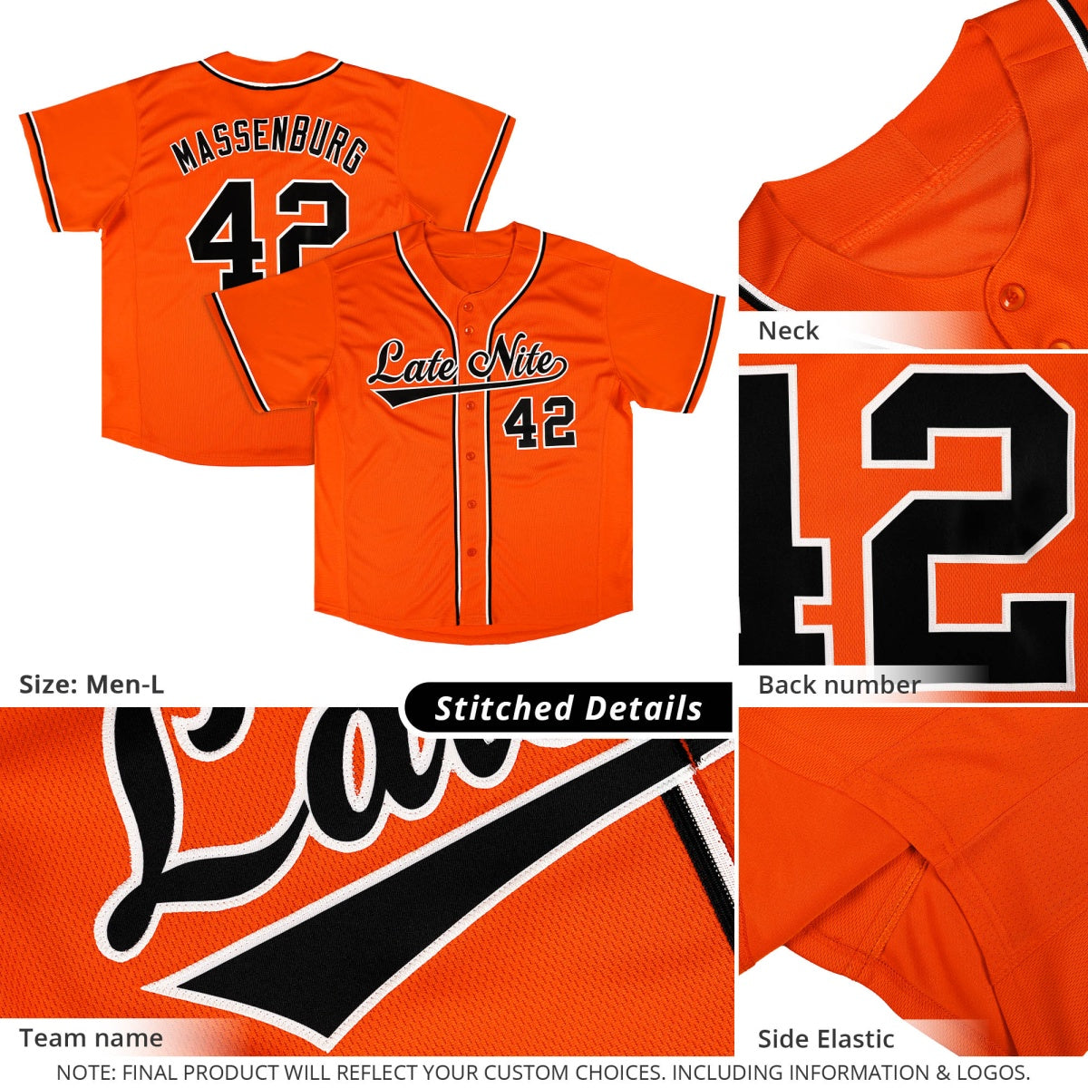 Custom Fluorescent Green Classic Style Stitched Sports Uniform Personalized For Teams Lightweight Baseball Jersey| KXKSHOP