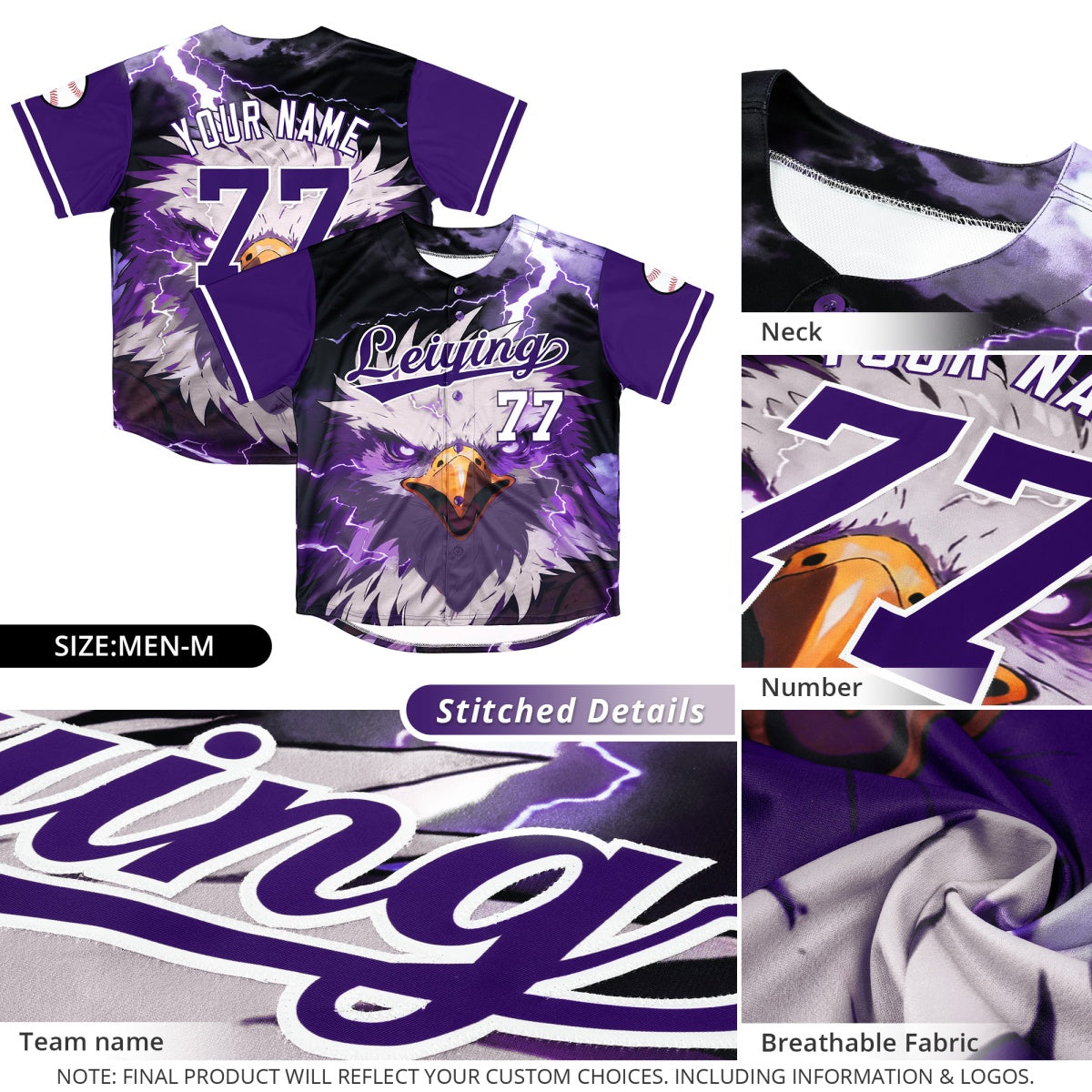 Custom Royal Blue White Red Full-Snap Graffiti Pattern Tiger Graffiti Jersey Baseball Jersey| KXKSHOP