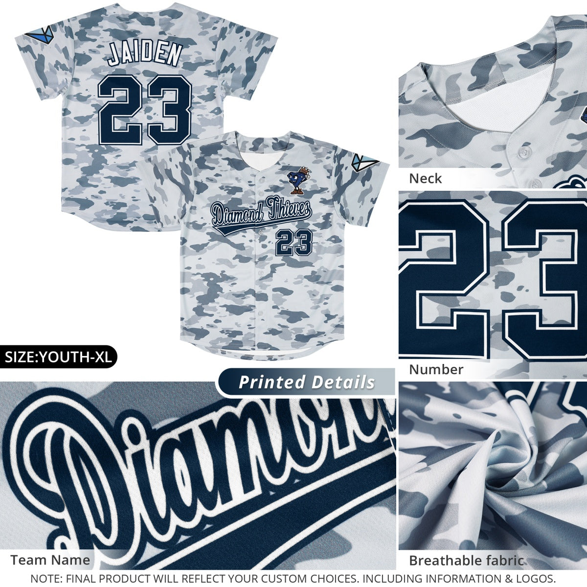 Custom Kelly Green Orange White Full-Snap Graffiti Pattern Tiger Graffiti Jersey Baseball Jersey| KXKSHOP