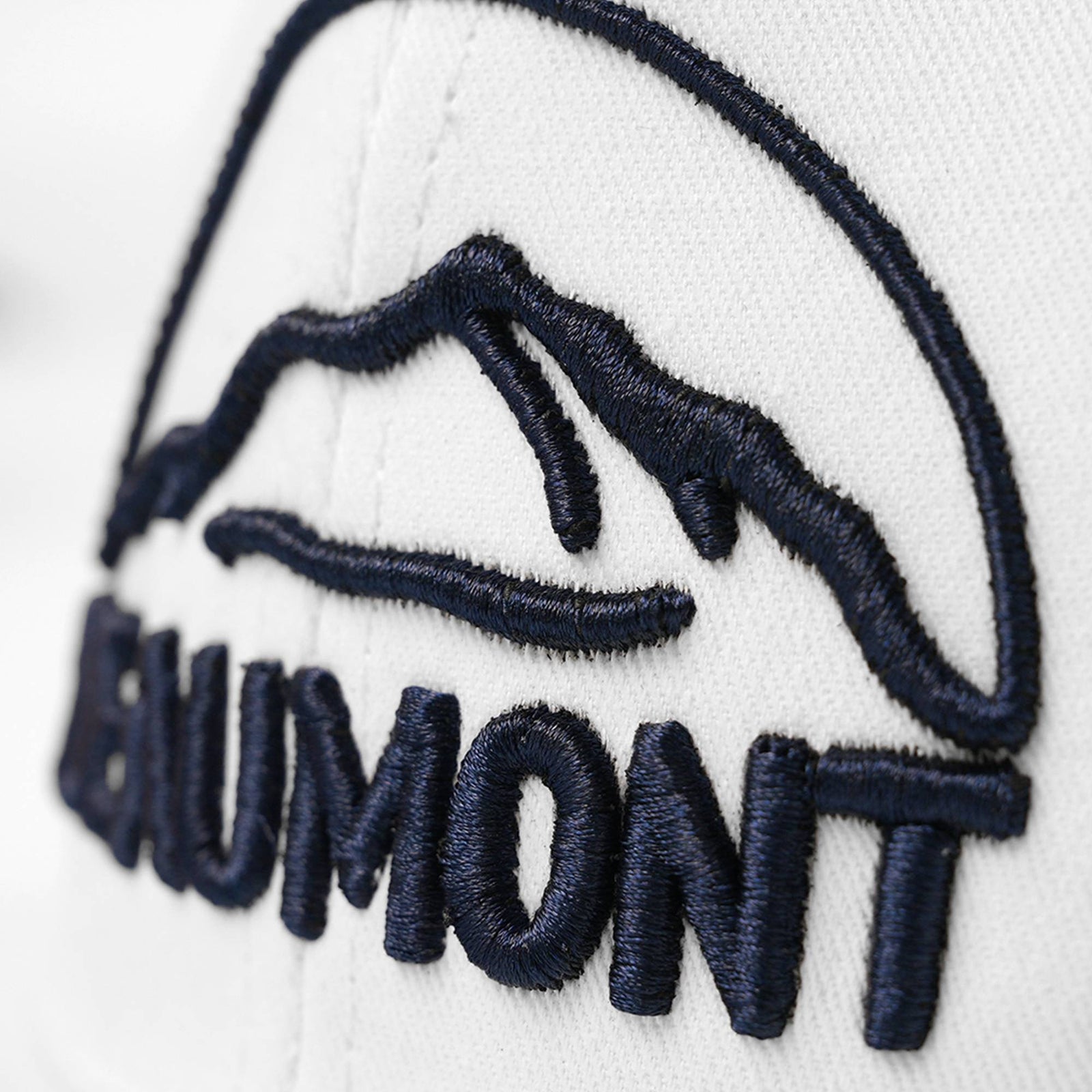 Custom White 3D Puff Embroidery Flat Embroidery Flat Eaves Sport Baseball Cap Design for Men/Women/Youth-White2