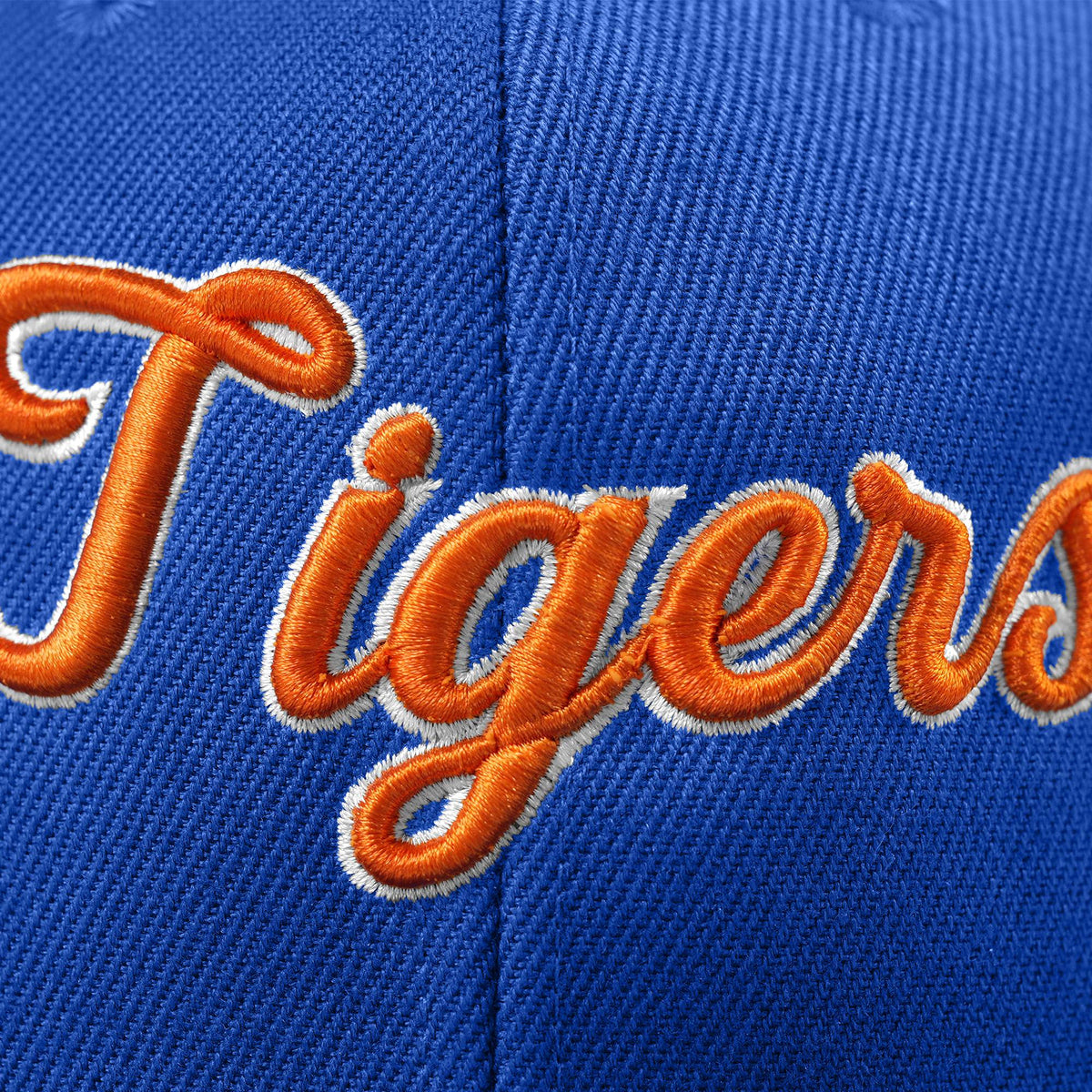 Custom White 3D Puff Embroidery Flat Embroidery Flat Eaves Sport Baseball Cap Design for Men/Women/Youth-Blue