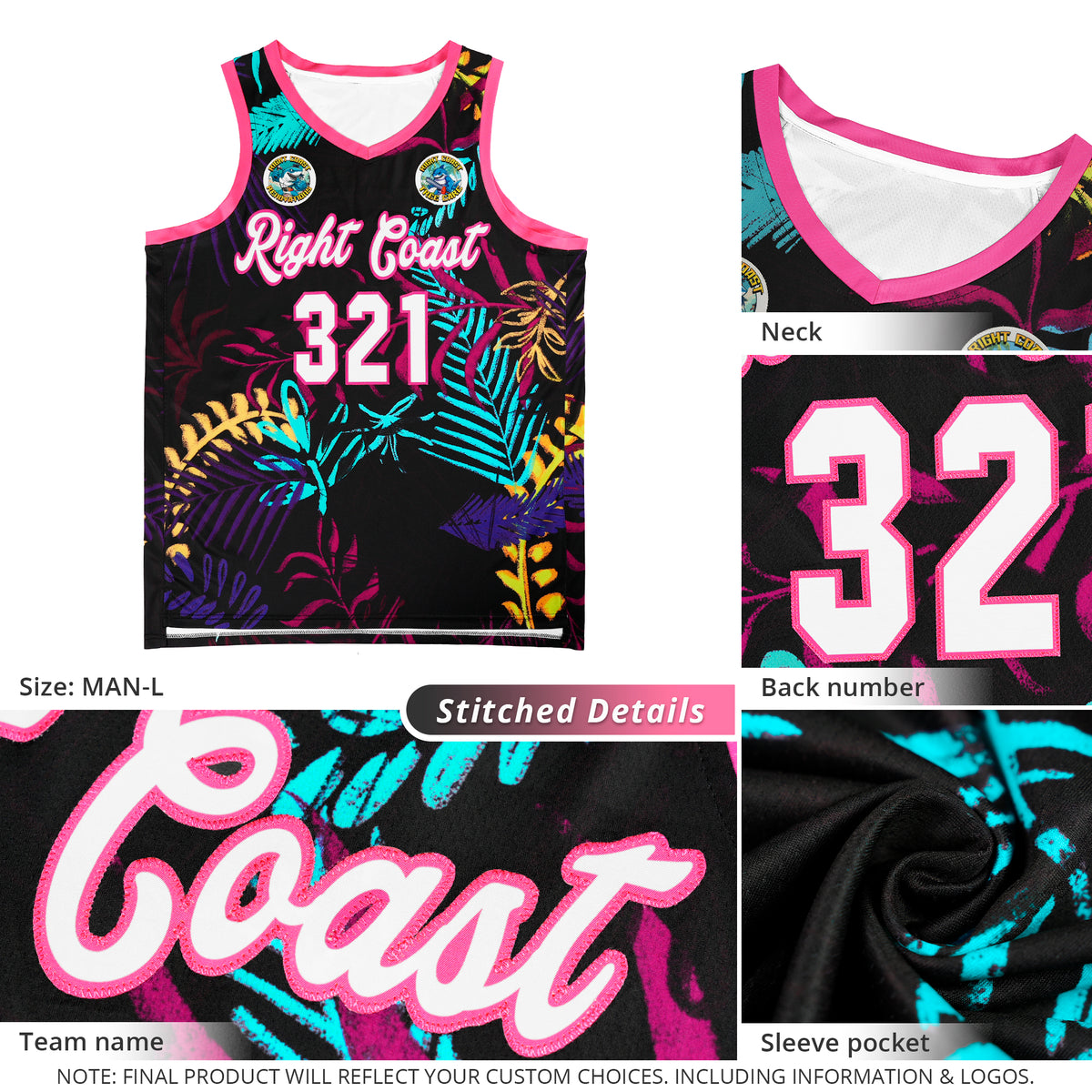 Custom Black White-Pink Graffiti Pattern Tops Mesh Basketball Jersey