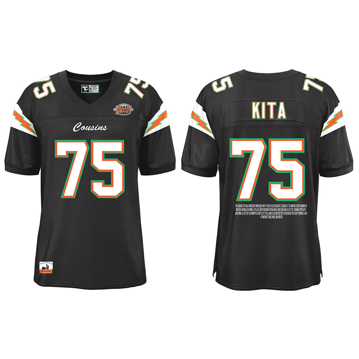Custom #75 Football Jersey