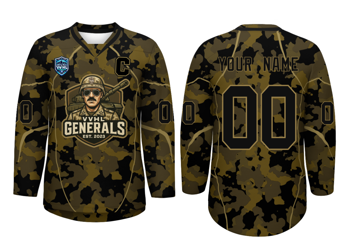 VVHL S9 Generals Olive Hockey Jersey