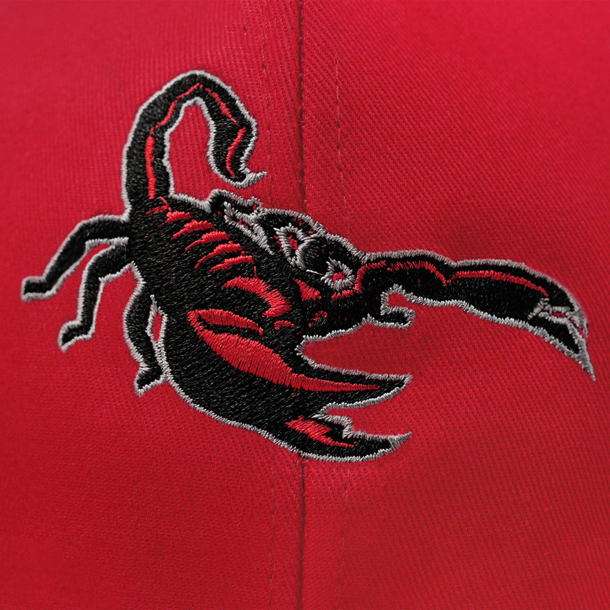 Custom White 3D Puff Embroidery Flat Embroidery Flat Eaves Sport Baseball Cap Design for Men/Women/Youth-Red