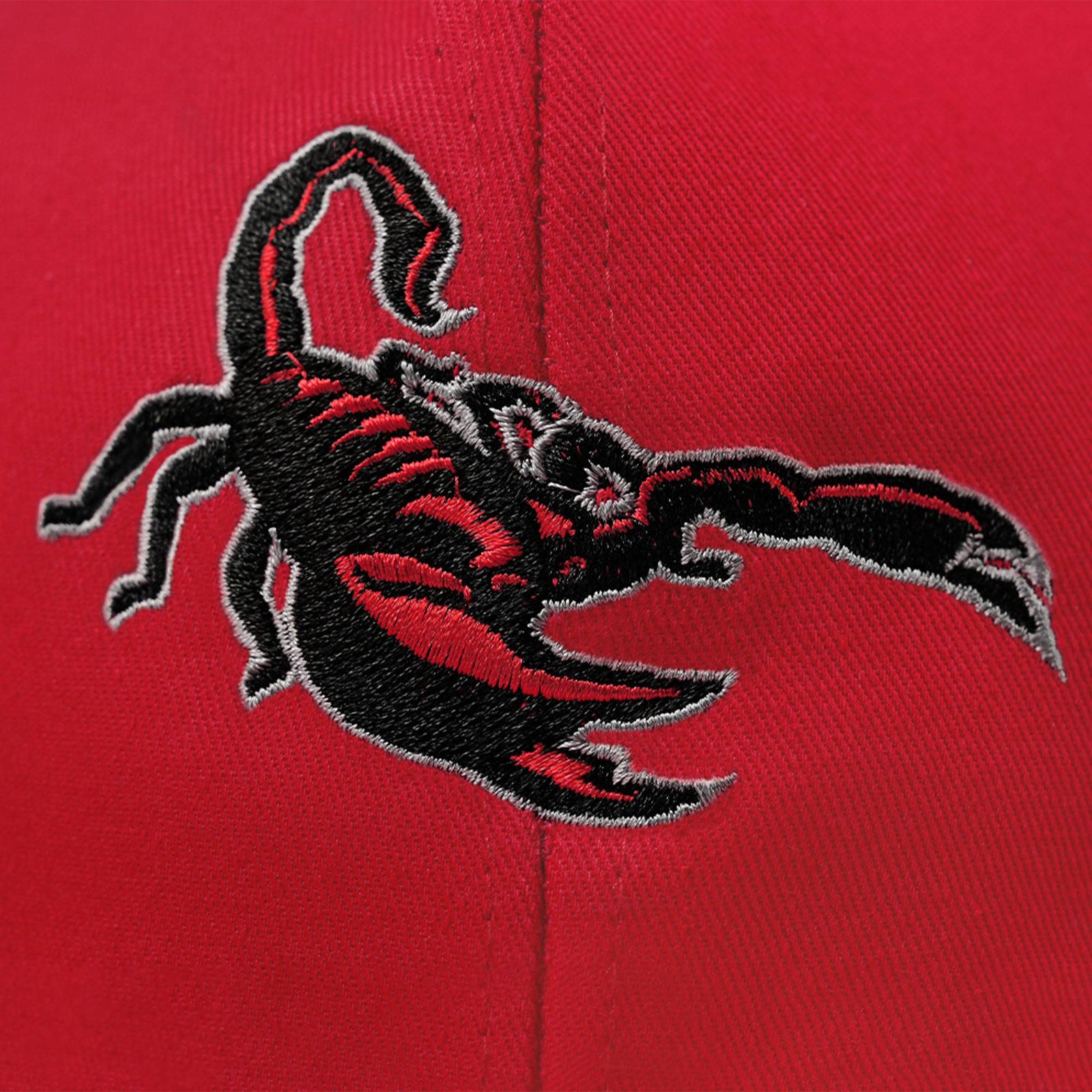 Custom White 3D Puff Embroidery Flat Embroidery Flat Eaves Sport Baseball Cap Design for Men/Women/Youth-Red