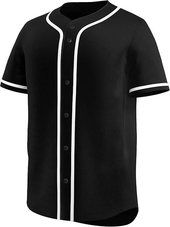 Black Gray-White Classic Style Authentic Baseball Jersey For Men