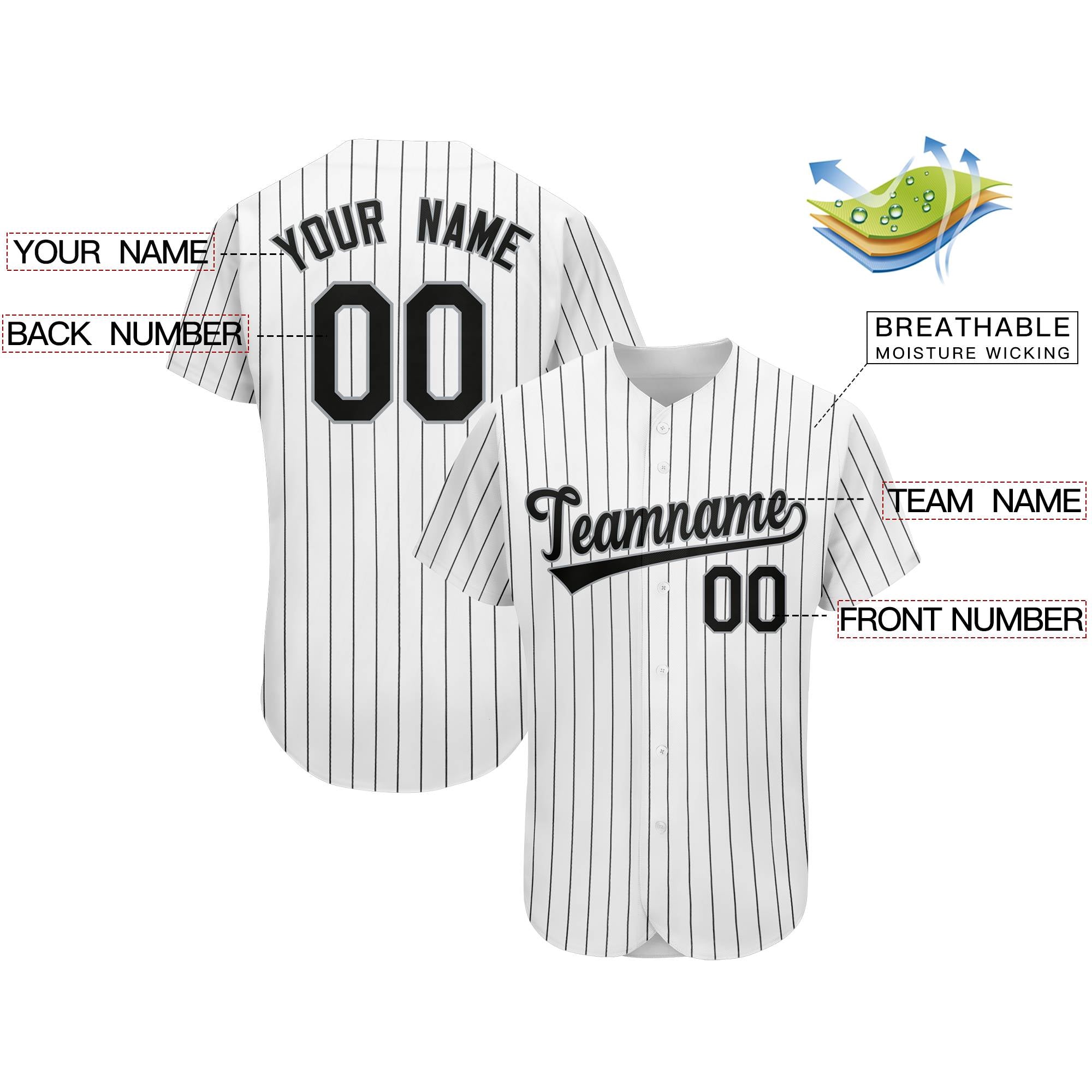 Custom White Team Classic Authentic Baseball Jersey