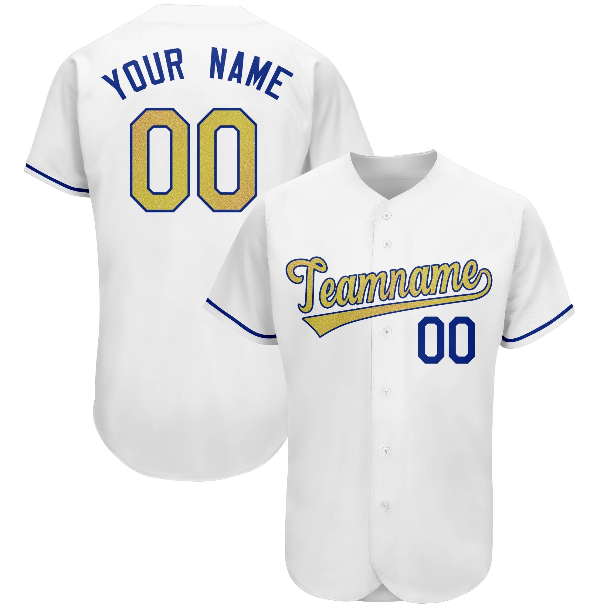 Custom White Team Classic Authentic Baseball Jersey
